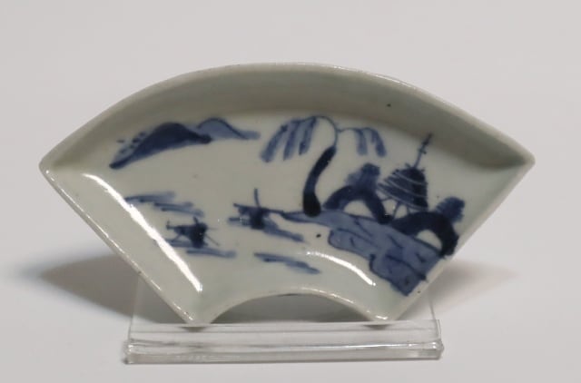 古伊万里染付 扇面形山水紋豆皿 5枚 | 賢祥堂 うつわ店