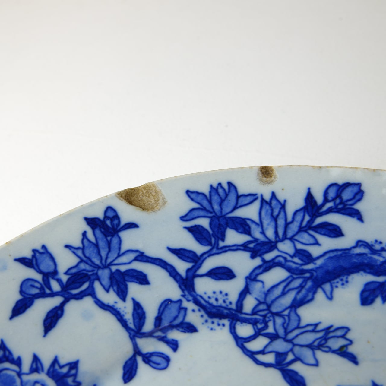 和骨董 染付 大皿 孔雀 【JAPAN】 古伊万里 有田焼 伊万里焼 鍋島焼