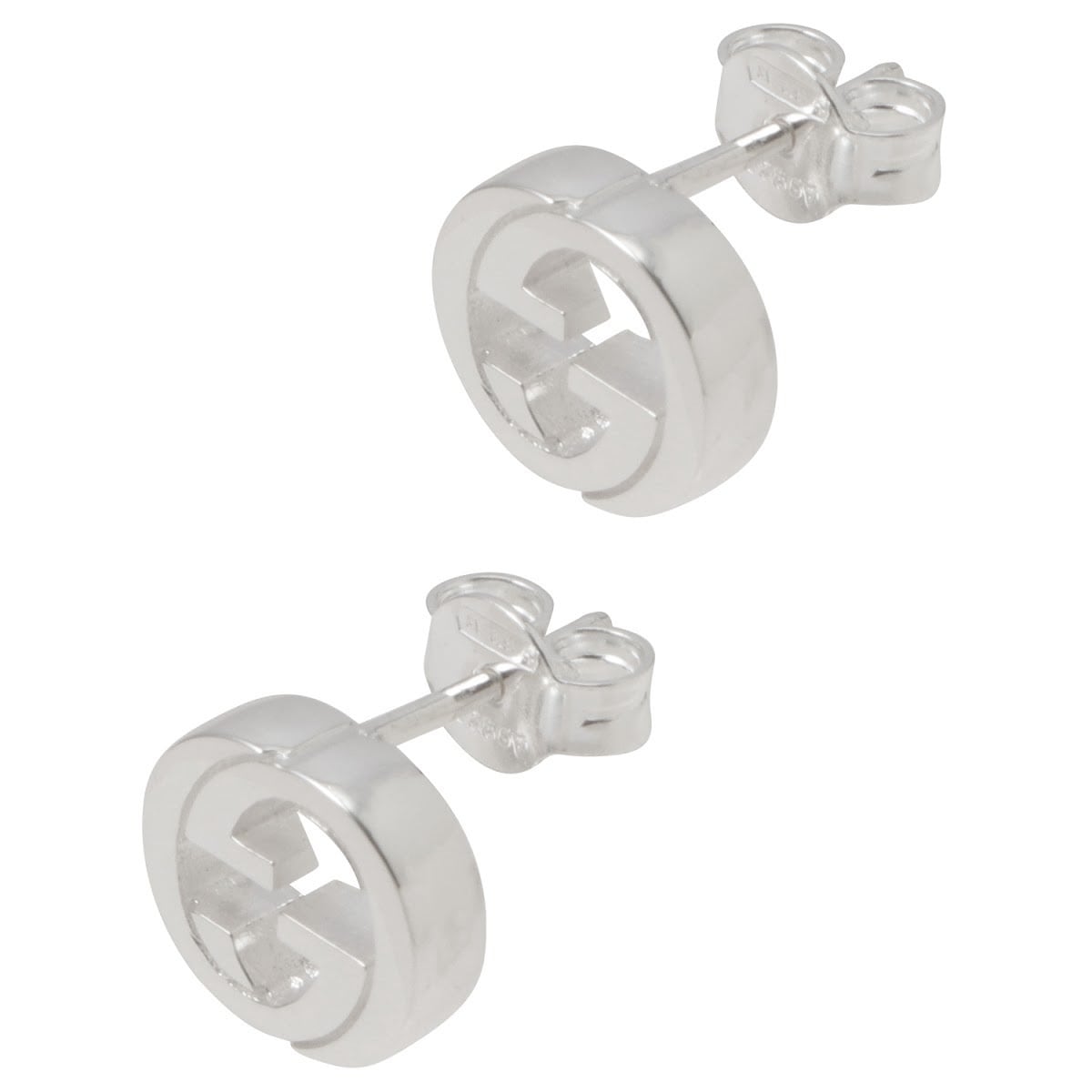 GUCCI グッチ シルバーインターロッキングG ピアス | CHANEL、Dior