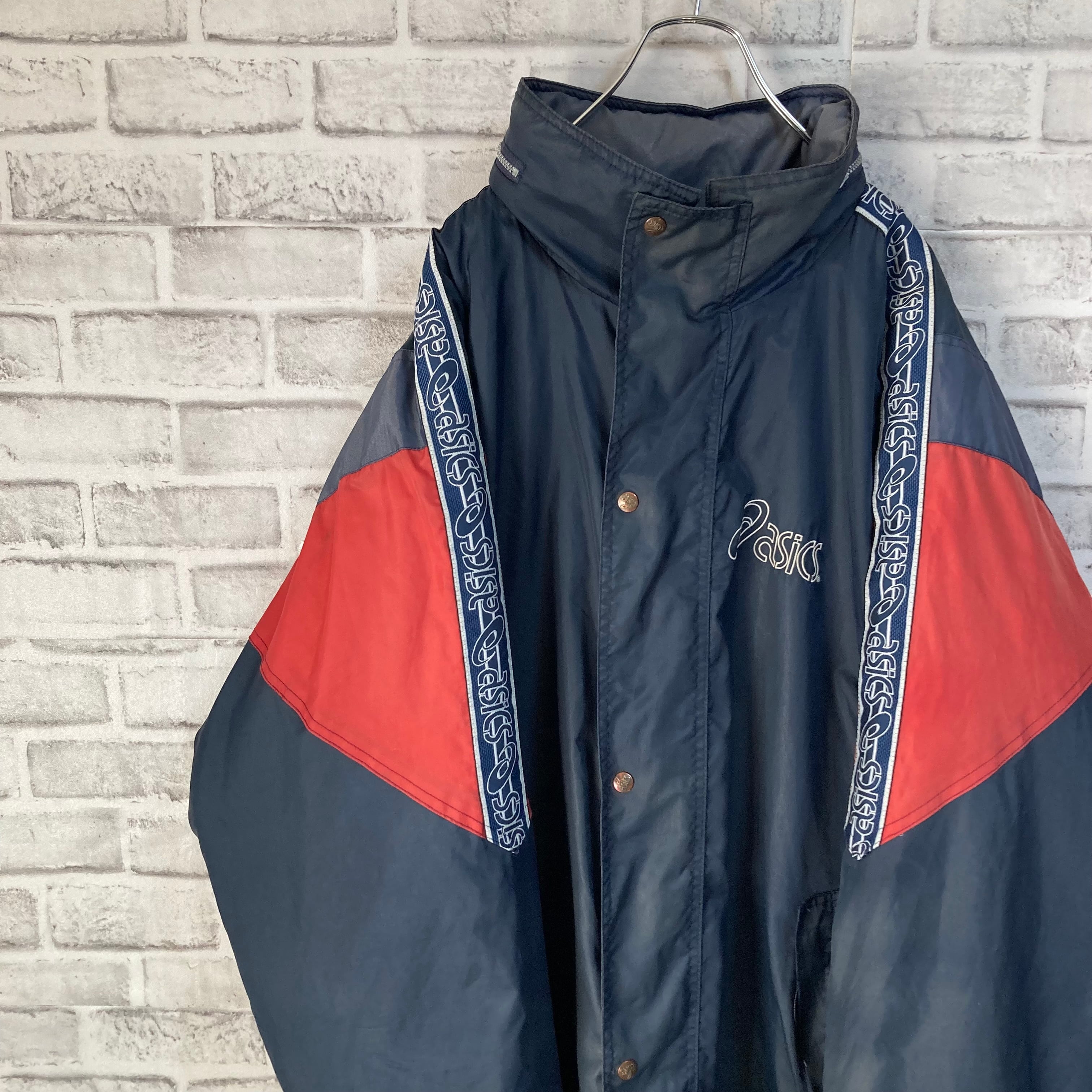 asics】Padded Jacket L-XL相当 90s アシックス 中綿ジャケット