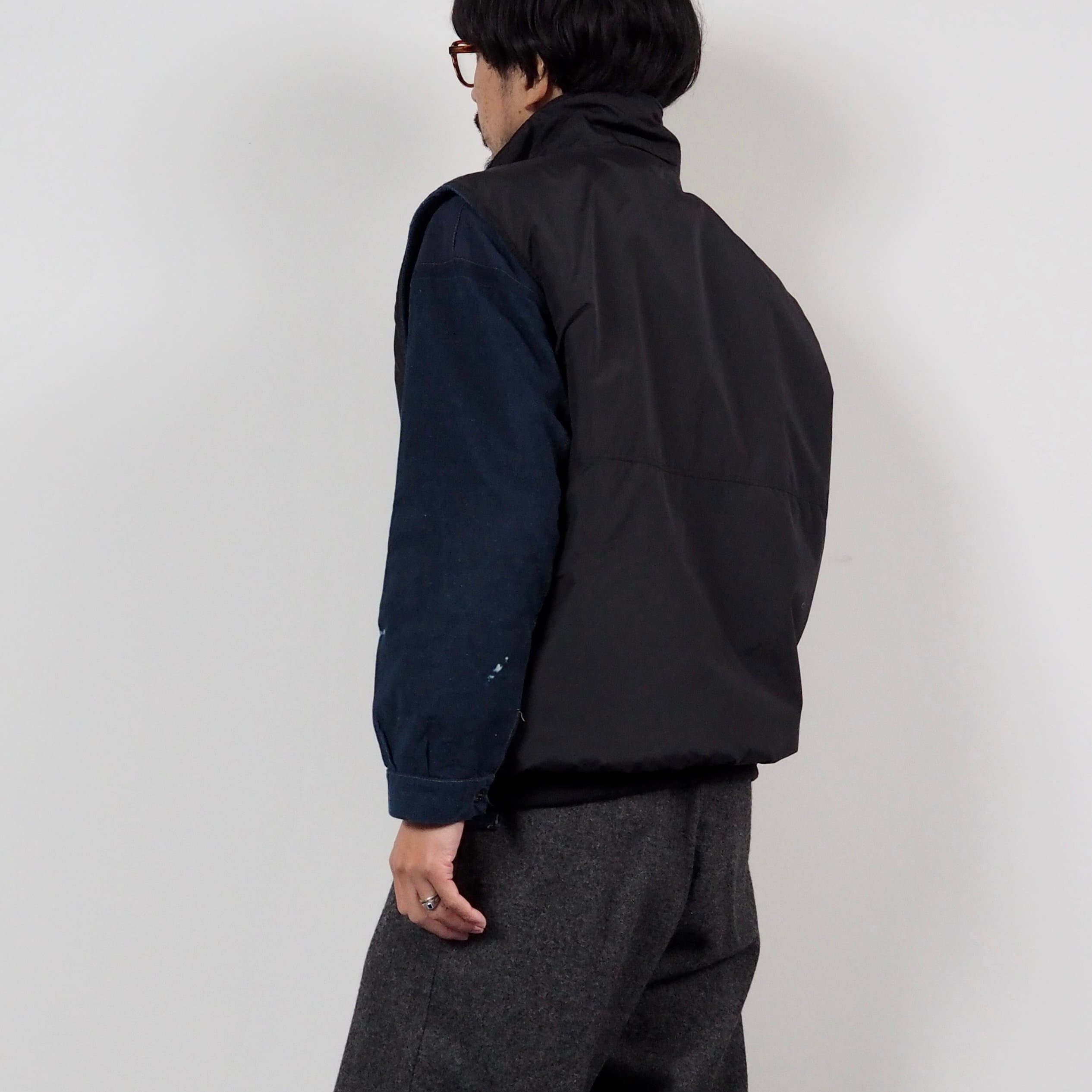 Patagonia shelled synchilla vest L black 90's パタゴニア シェルド