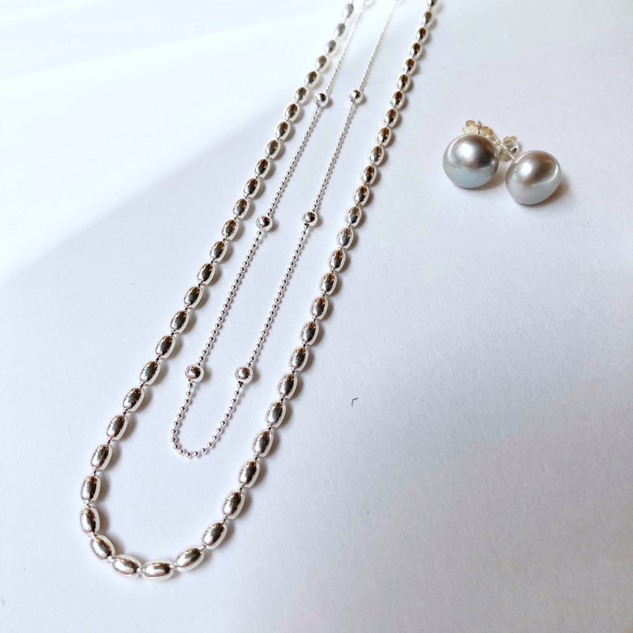 ダブル チェーン Machimusume 2 - 45cm ネックレス セット | 【公式