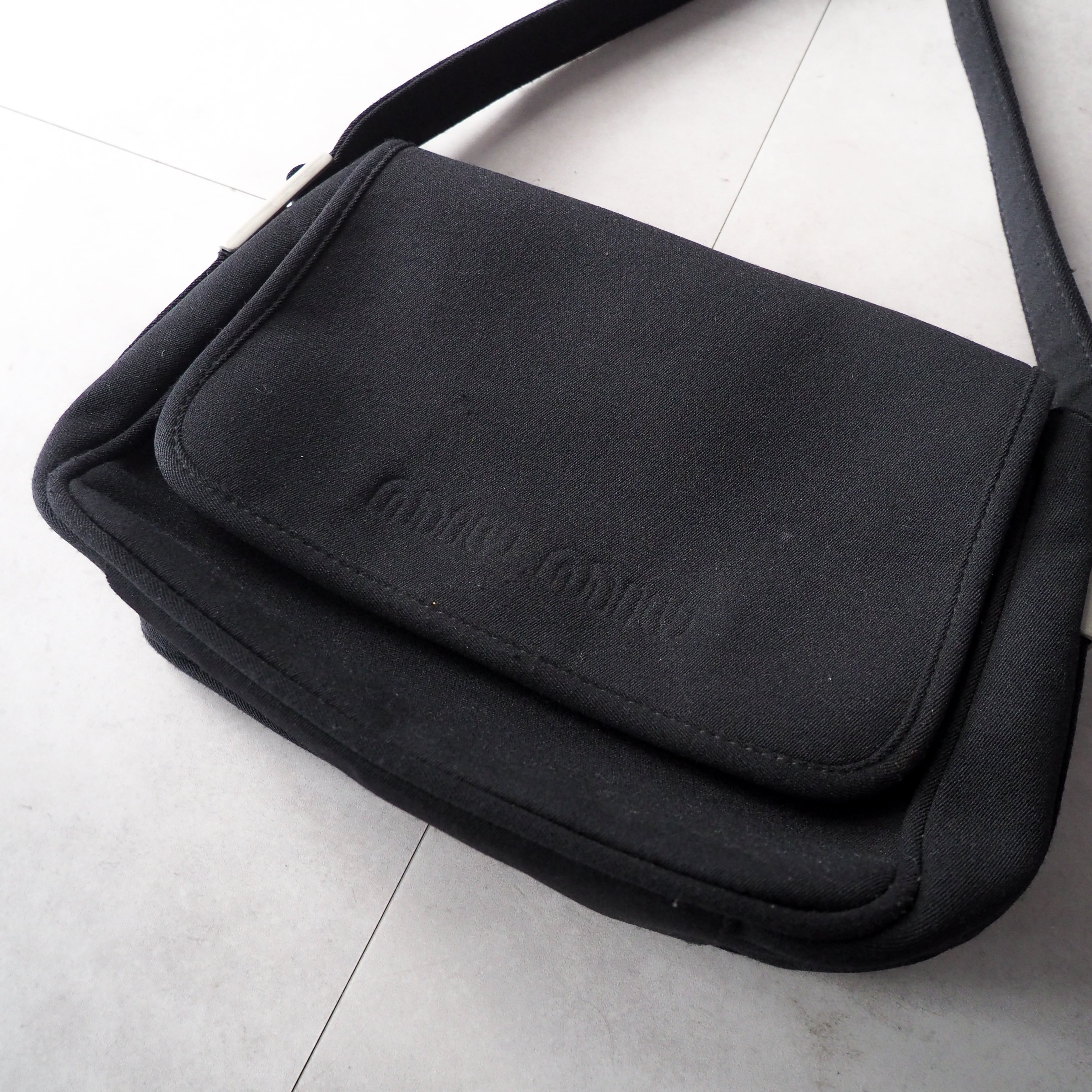 90s-00s “MIU MIU” small logo black hand bag 90年代 2000年代 ミュウ