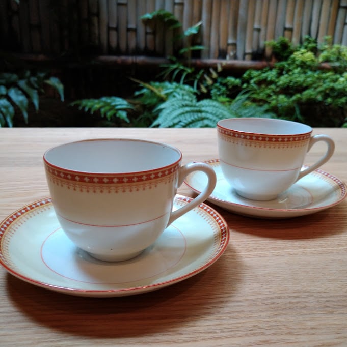 オールドノリタケ デミタス カップ＆ソーサー コーヒー RC☆印 1934