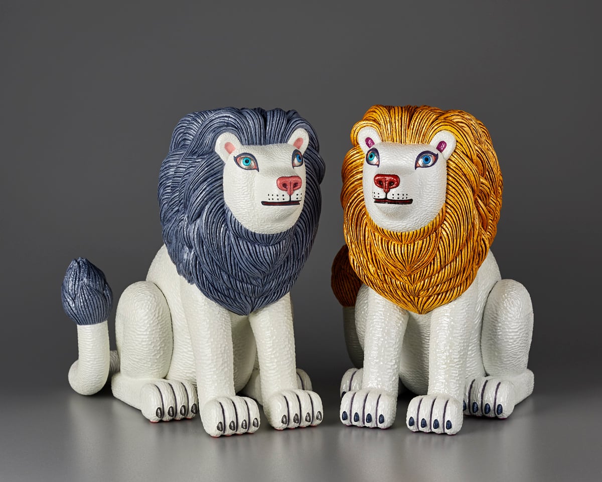 限定特典・非売品ステッカー付き】三沢厚彦 ANIMALS ライオン ソフト