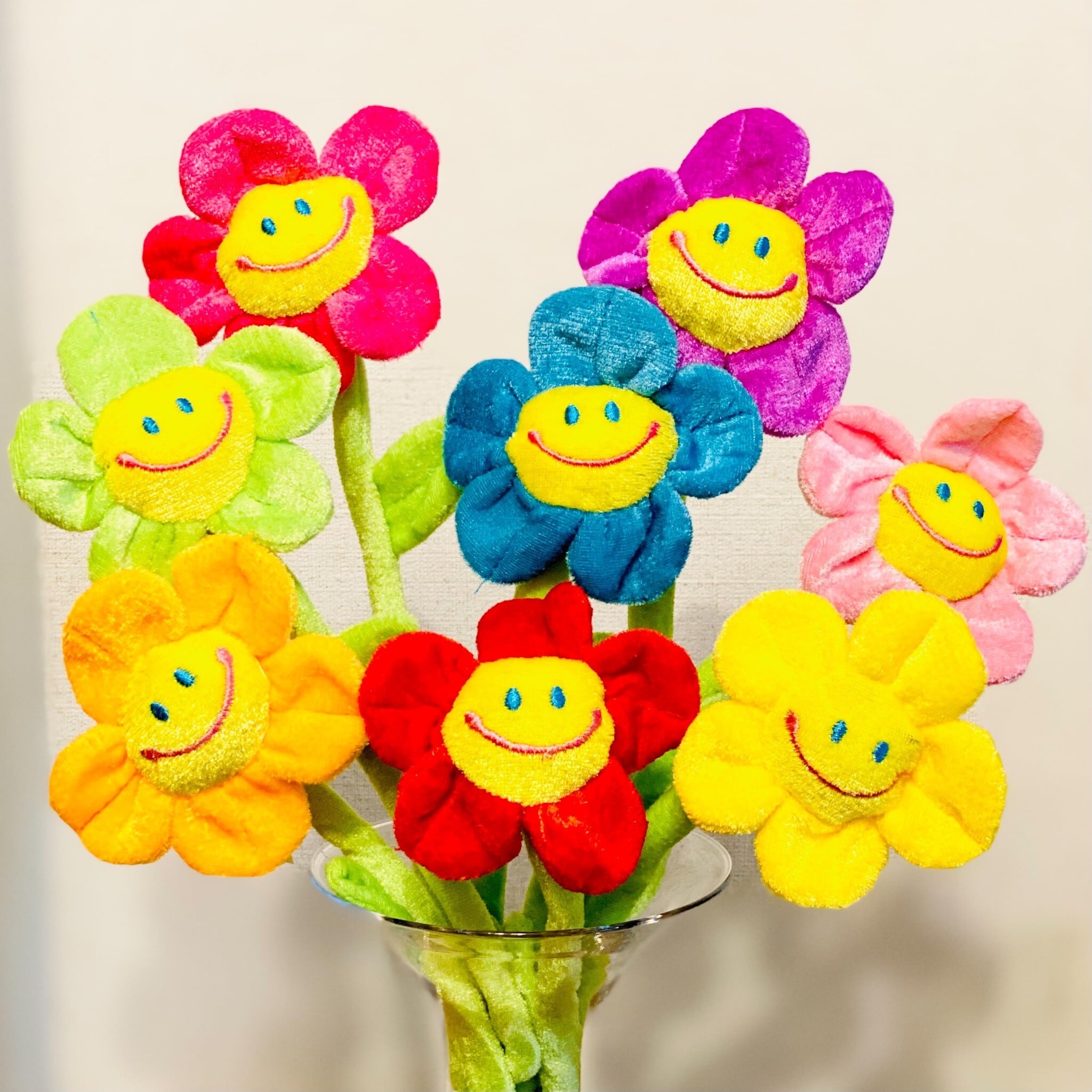 スマイルフラワー＿単品 ぬいぐるみ花束 ぬいぐるみブーケ 人形花束