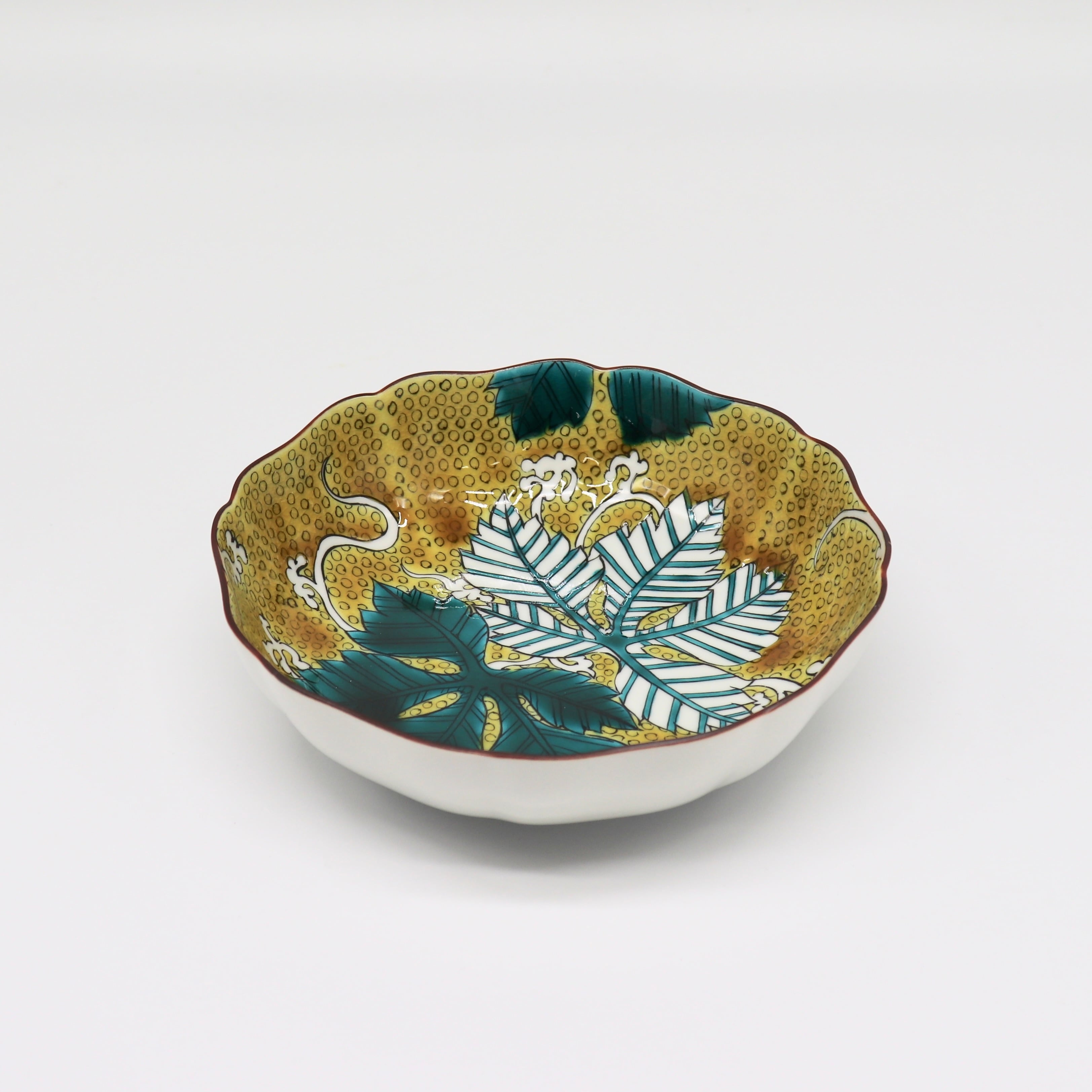 九谷焼 大志窯】古九谷風 5寸鉢 〜古九谷八ツ手〜 | 九谷焼 大志窯