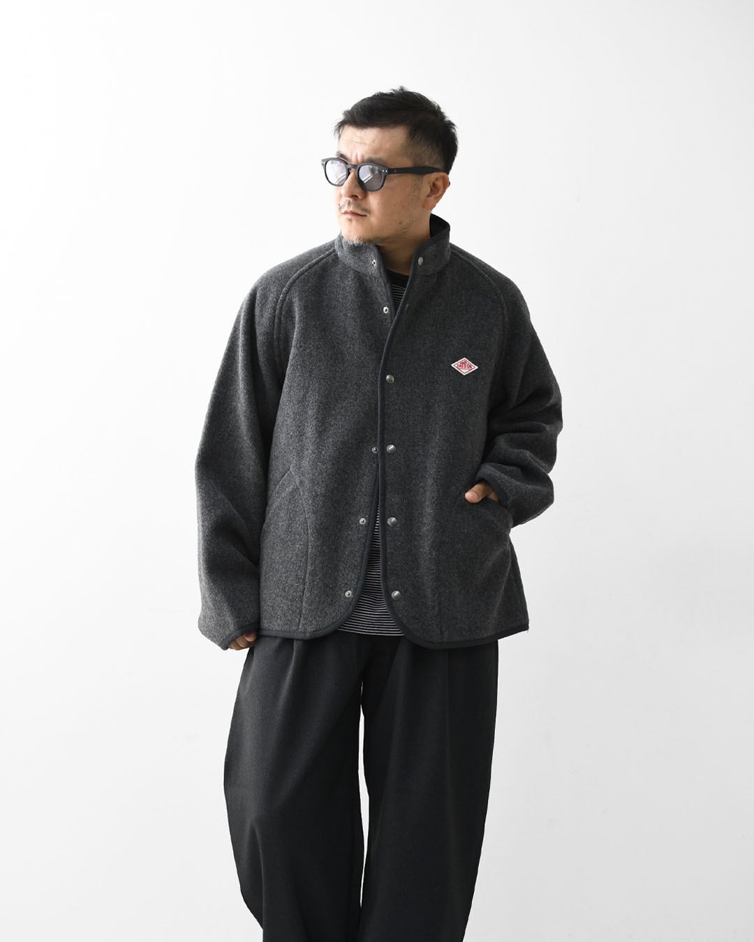 DANTON [ダントン] M WOOL LIGHT PILE STANDCOLLAR JACKET [DT