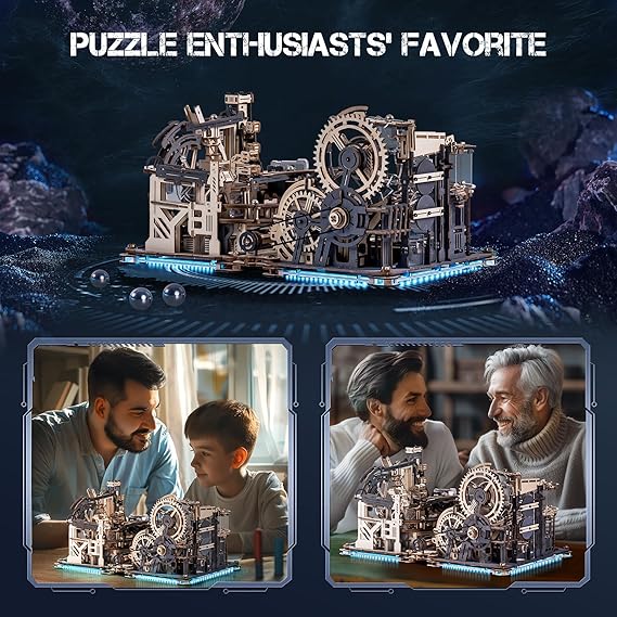 ROKR 立体パズル 電動マーブルラン LGC01＆LGA01＆接続部品 3点セット