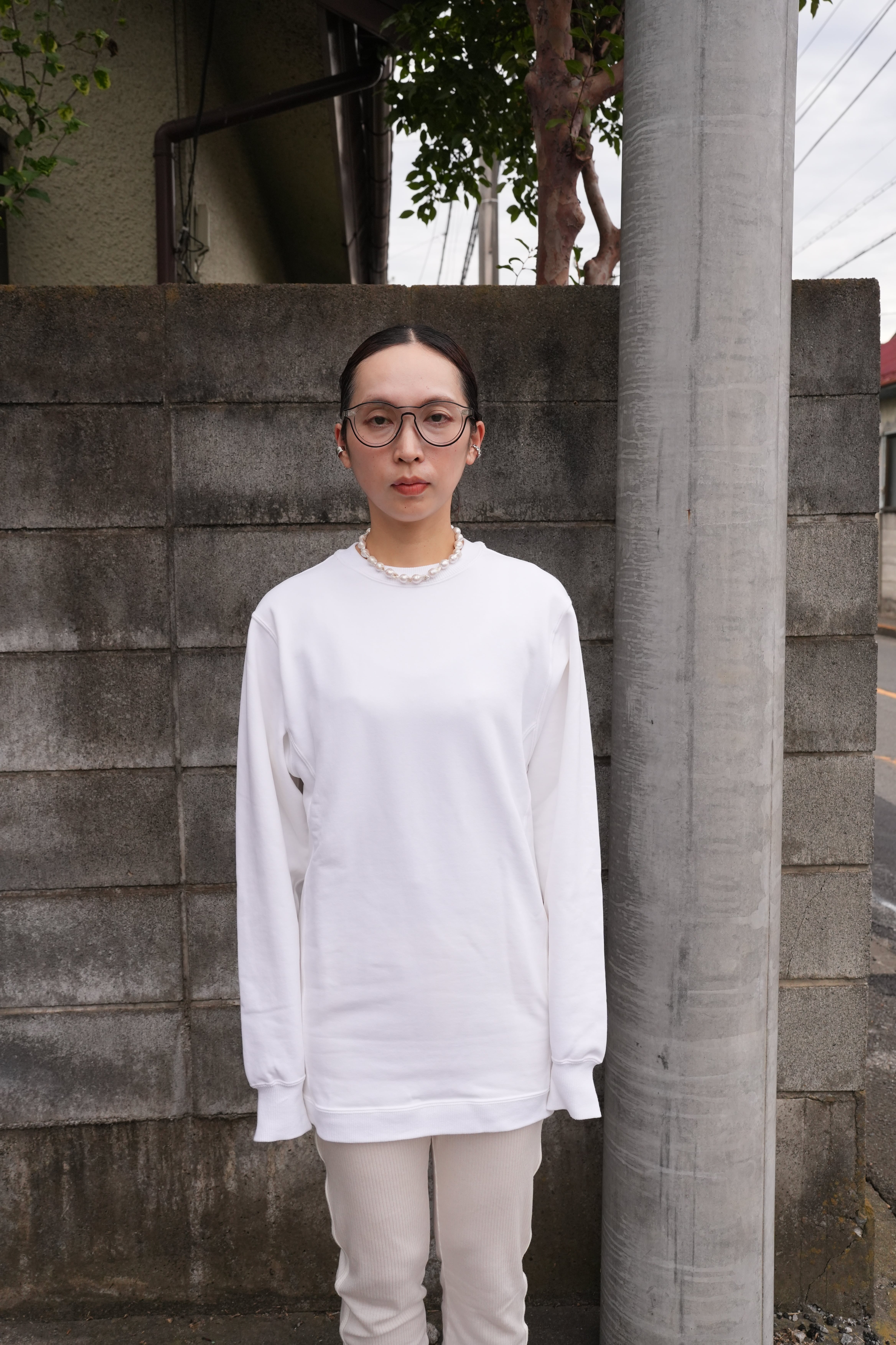 MOON TREE PLANET - Long_sweat white | MOON TREE PLANET