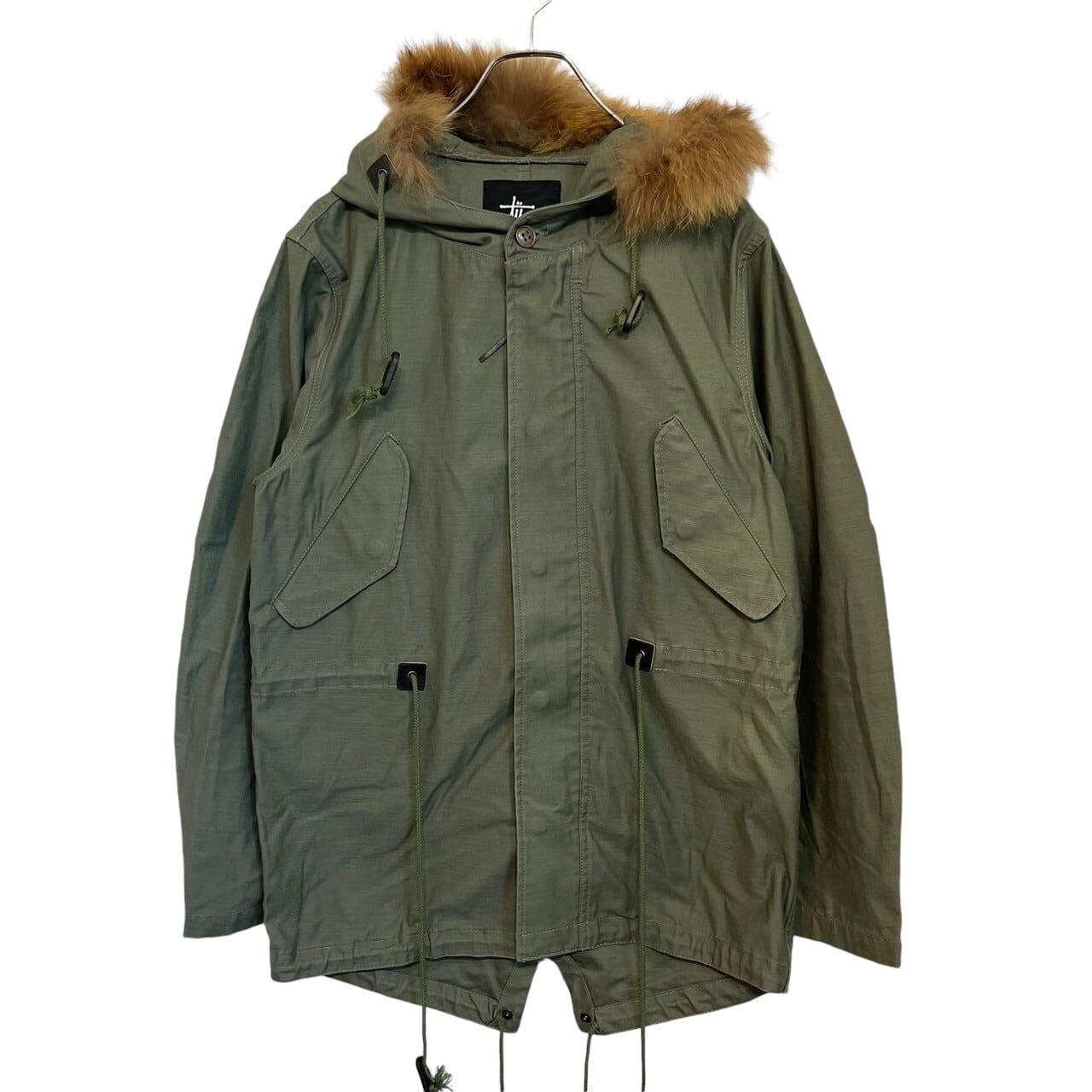 stussy ステューシー モッズコート ラクーンファー ミリタリー | 古着