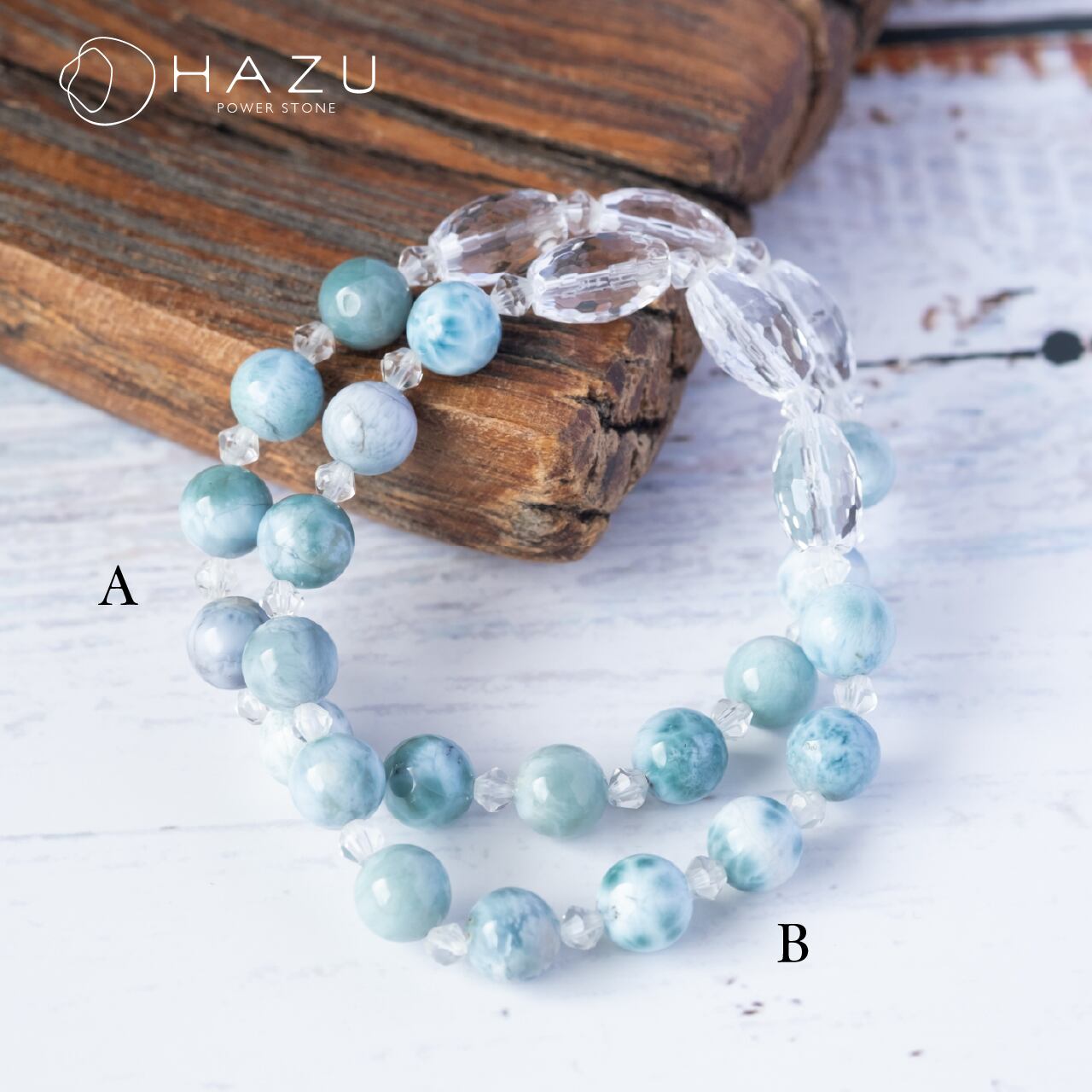 選べるパープルラリマー（8mm）［パープルラリマー／水晶］ | 天然石HAZU