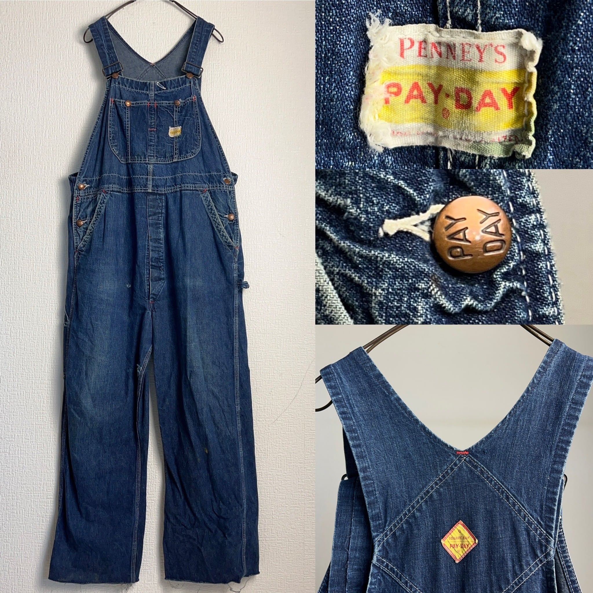 50's PAYDAY Denim Overall 50年代 ペイデイ デニムオーバーオール