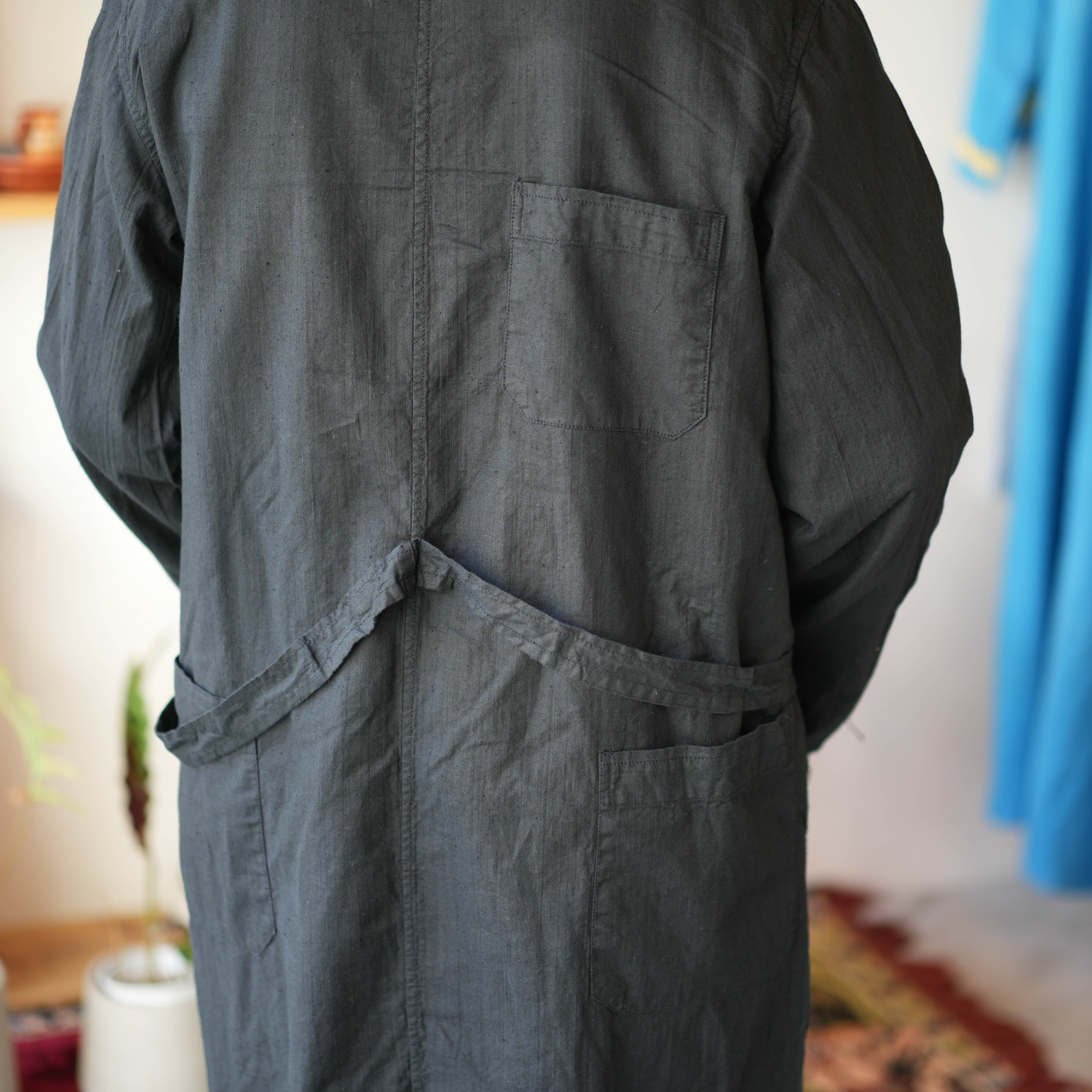 ロシア軍 サージカル ガウン 羽織 後染め (ブラック) | GOODY｜古着