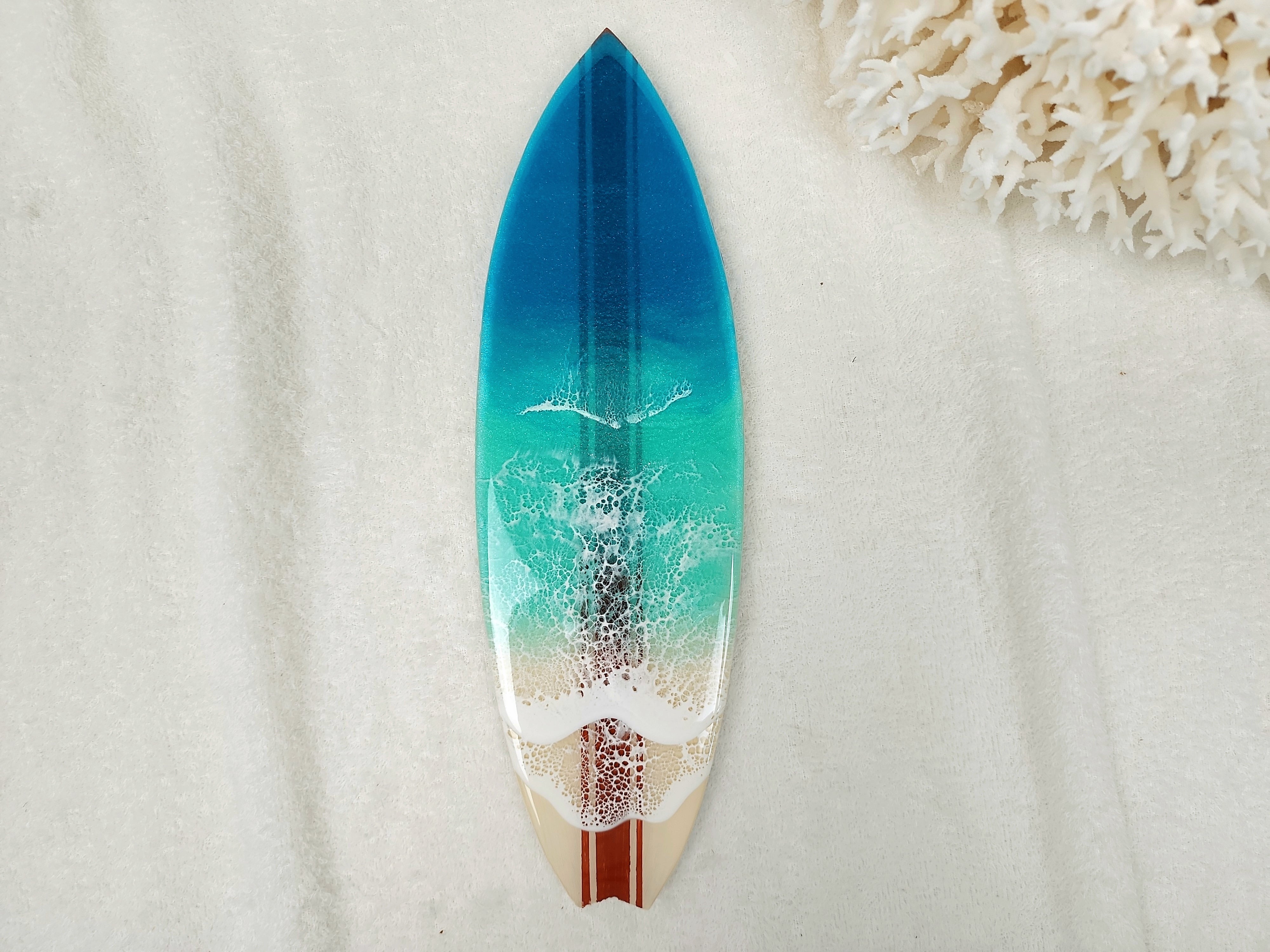 167.オーシャンレジンアート サーフボード型パネル 28㎝ | Leaf Edgez