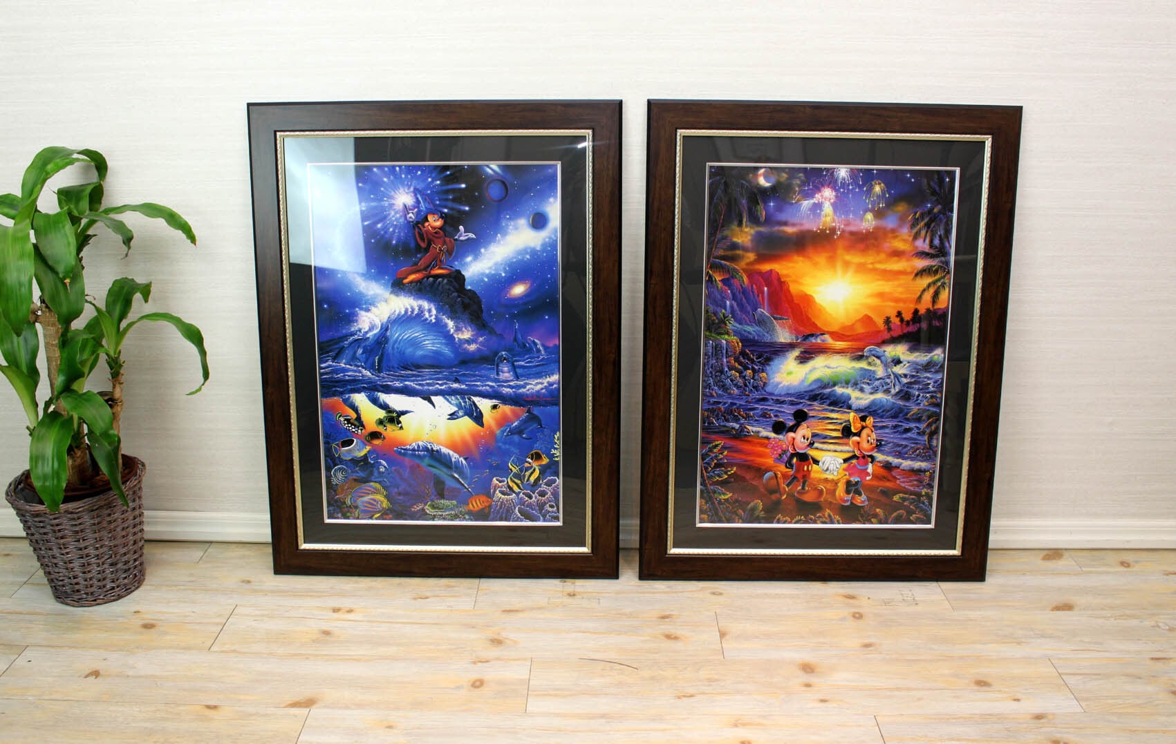 ラッセン ディズニー ポスター「ミッキー ミニー/シーサイド ロマンス