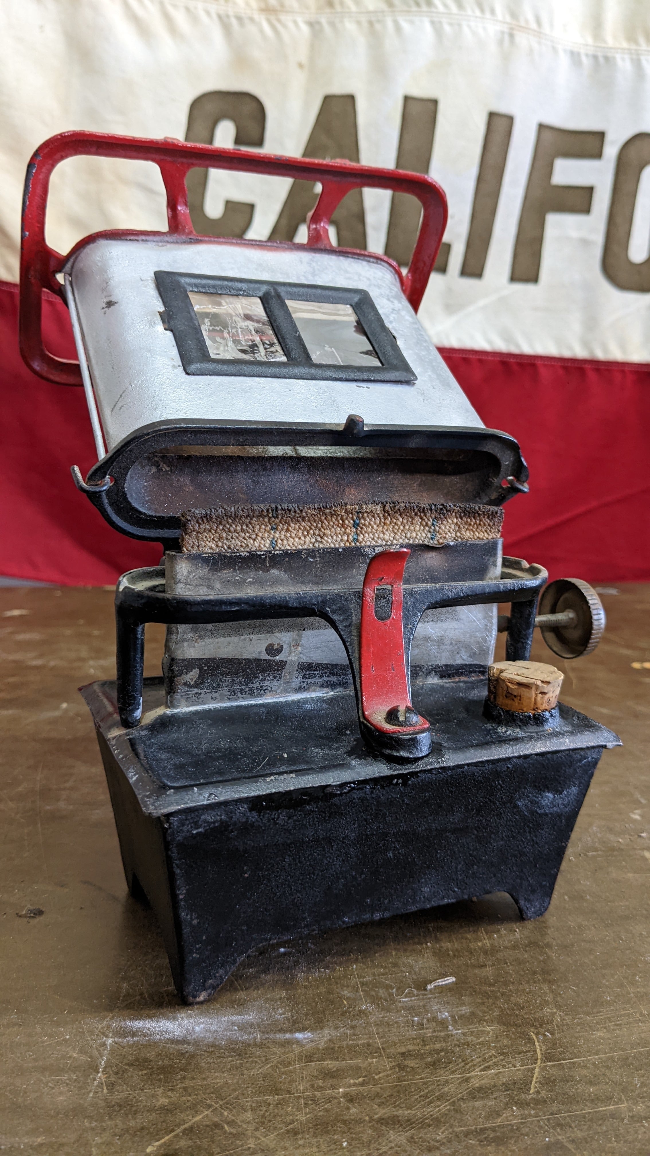 Vintage mini Iron Stove Antique ヴィンテージ アイロンストーブ