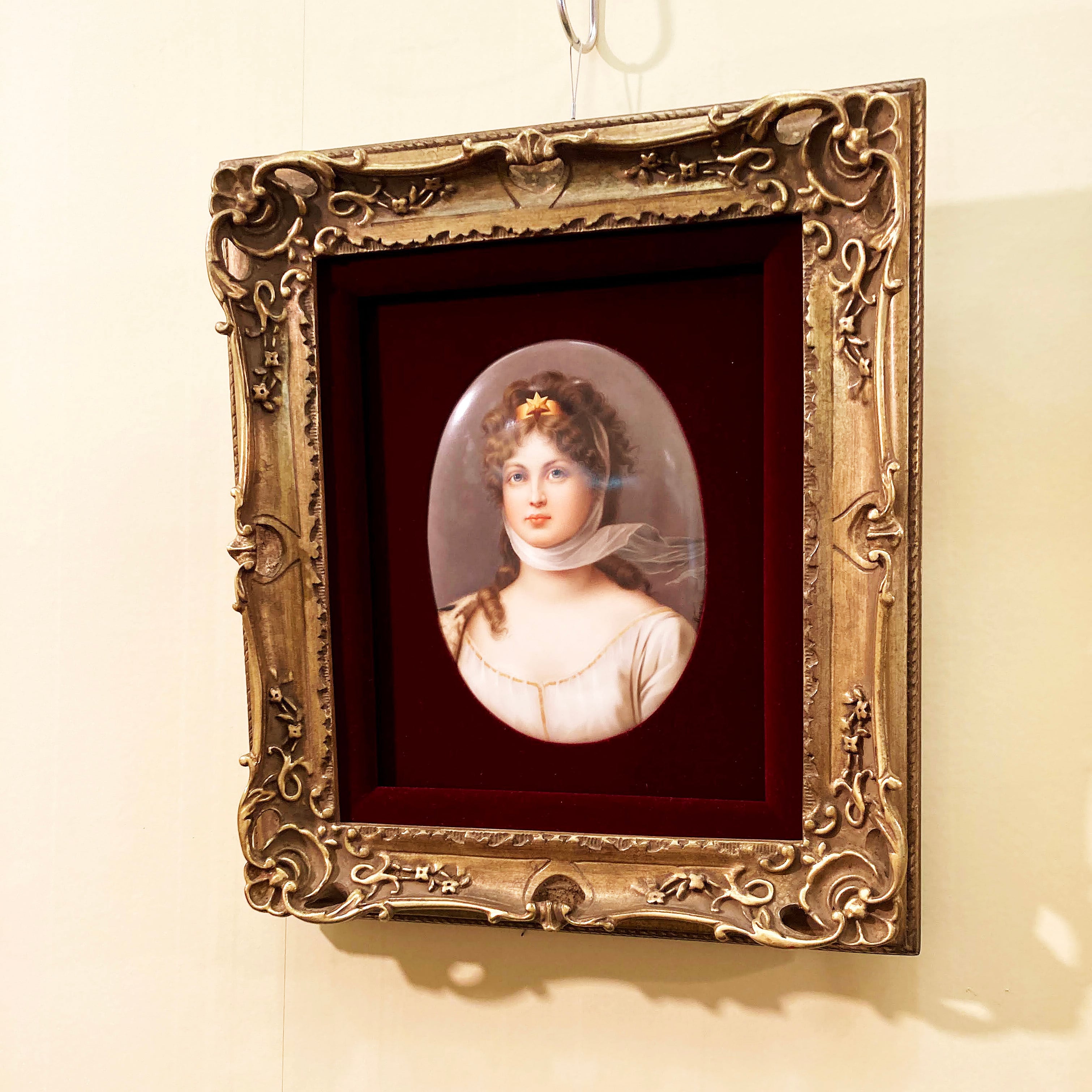 KPM ベルリン 陶板画 ルイーゼ 額付き アンティーク KPM Berlin Luise