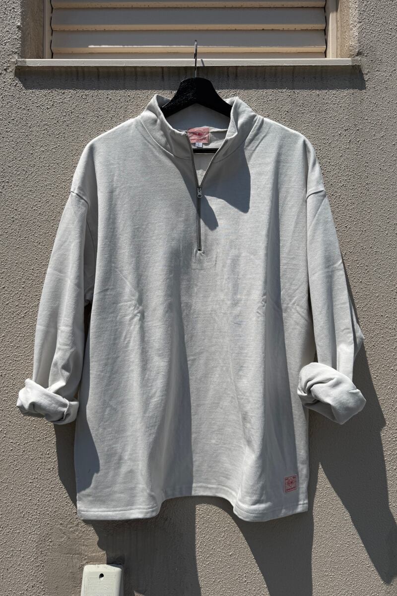 10OZ Half Zip L/S Tee - 102438720 | 【BIG MIKE / ビッグマイク
