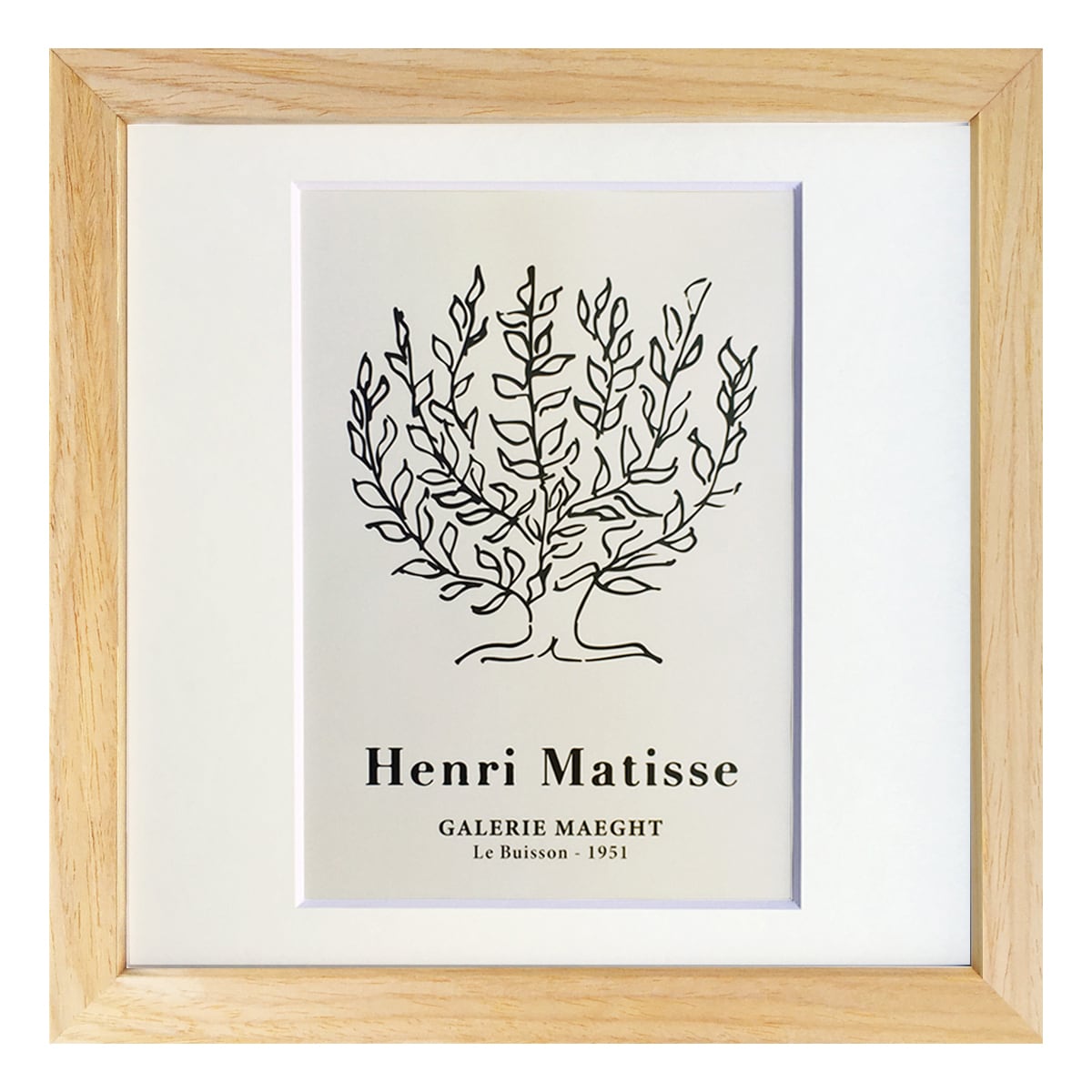 額縁付き] アンリ・マティス「Le platane（低木）」アートポスター