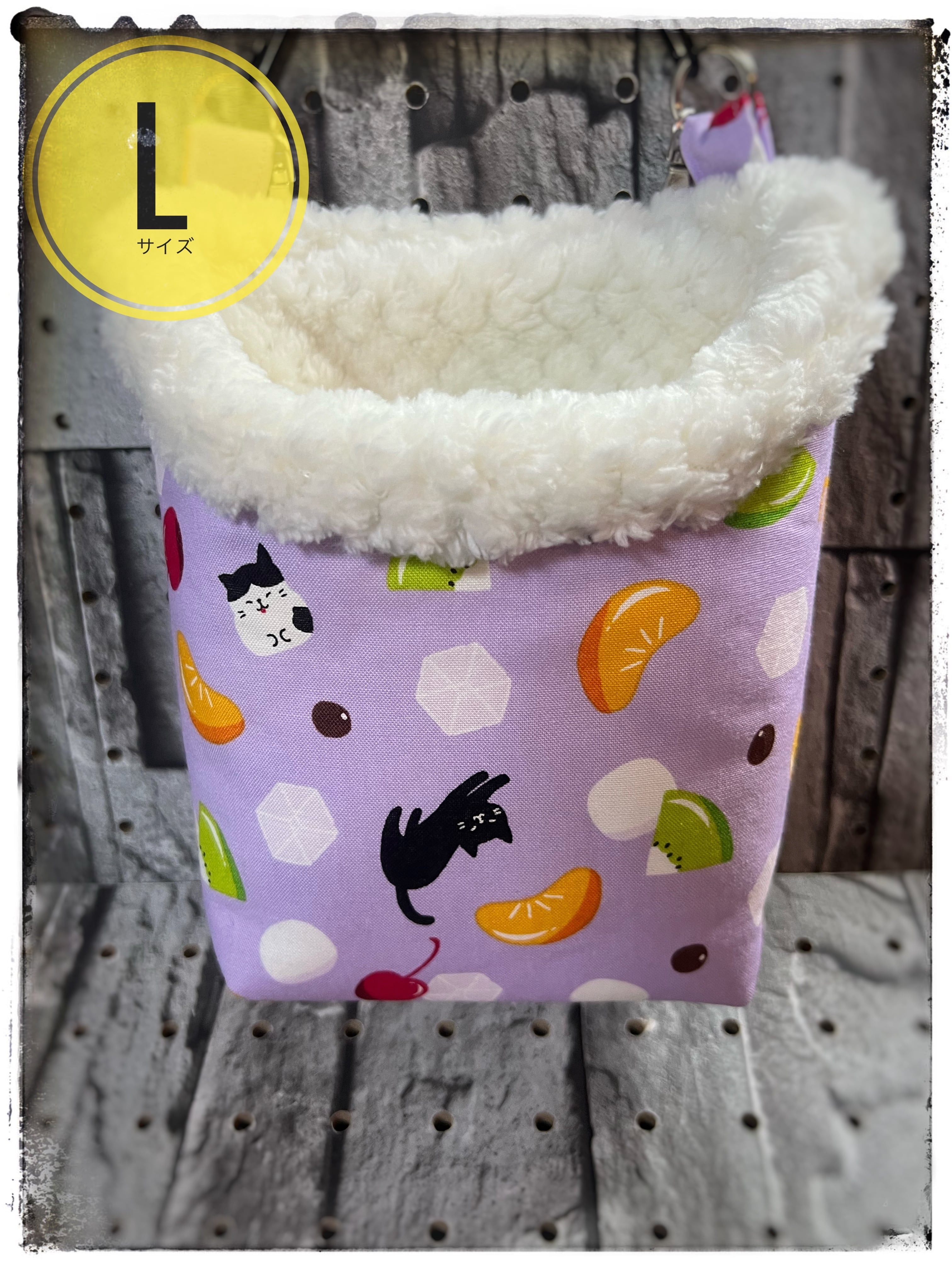 モモンガポーチ☆猫とあんみつ Lサイズ | モモズとわたしのおうち