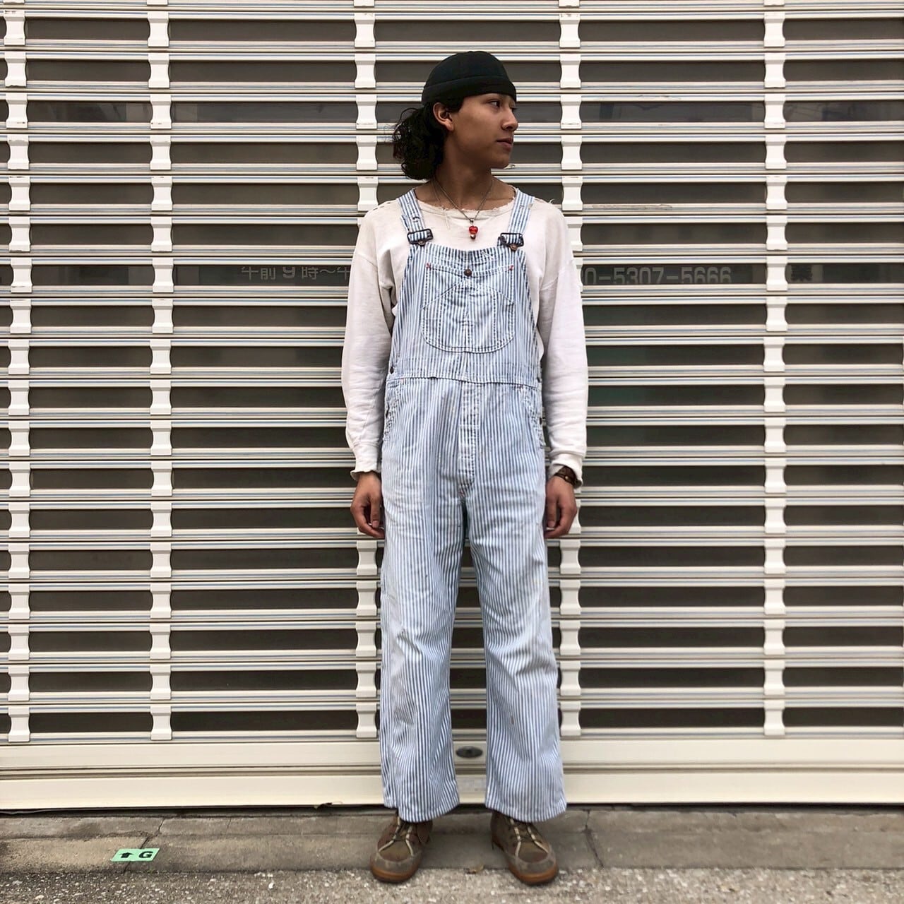 60s USA製 Big Mac ヒッコリー オーバーオール ヴィンテージ 92cm