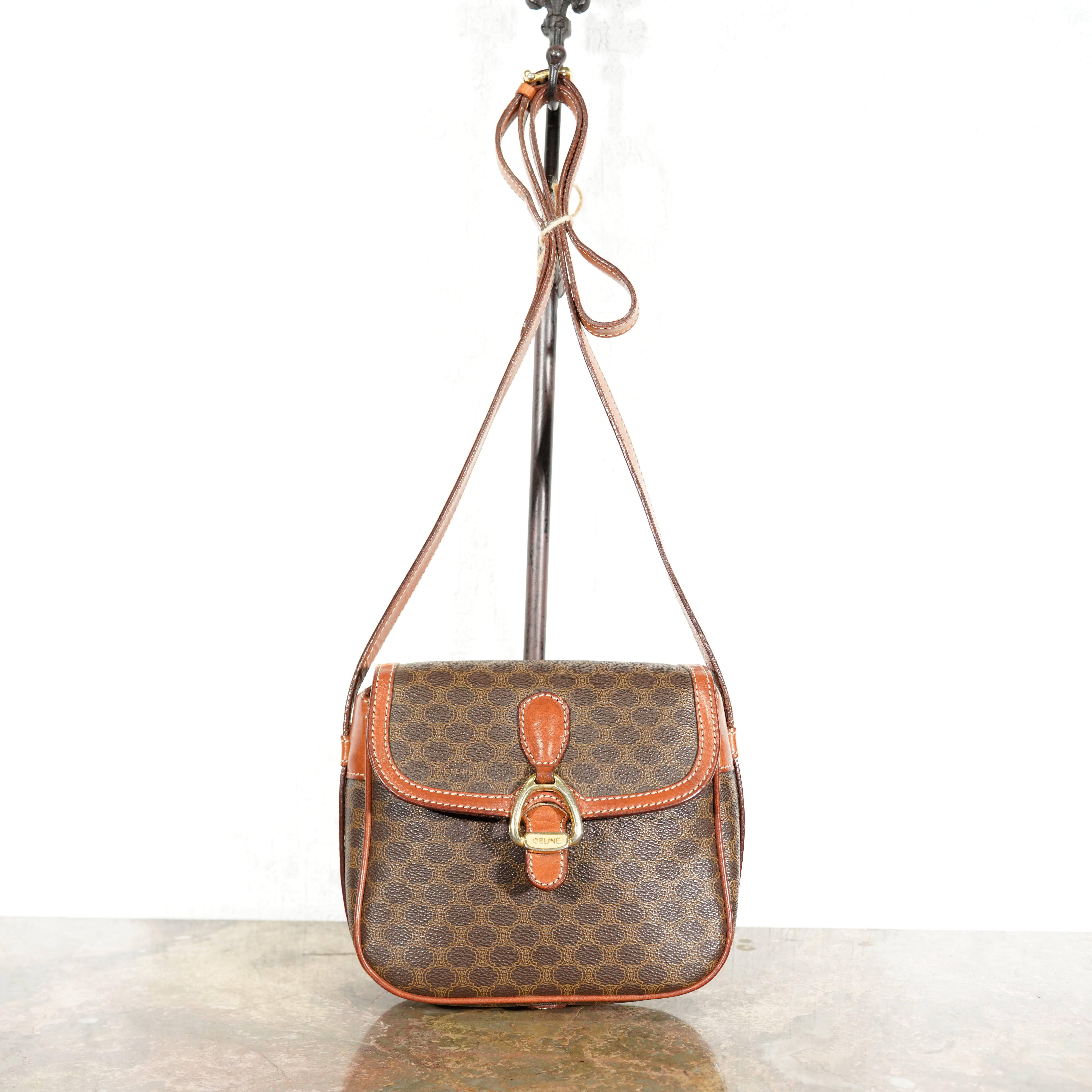 CELINE マカダム柄 ショルダーバッグ ヴィンテージ ショルダーバッグ