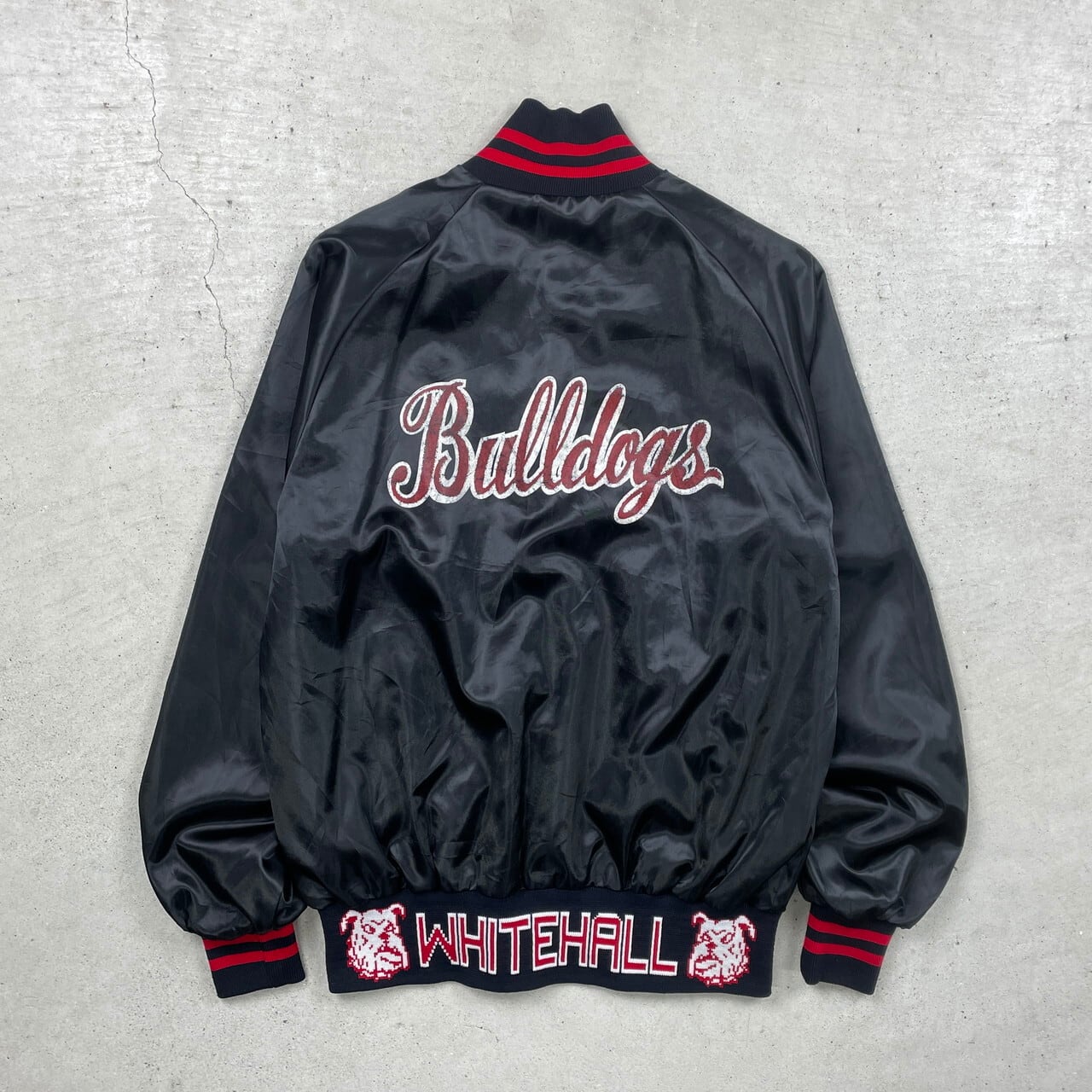 90年代 USA製 WestArk ナイロン サテンスタジャン カレッジチーム