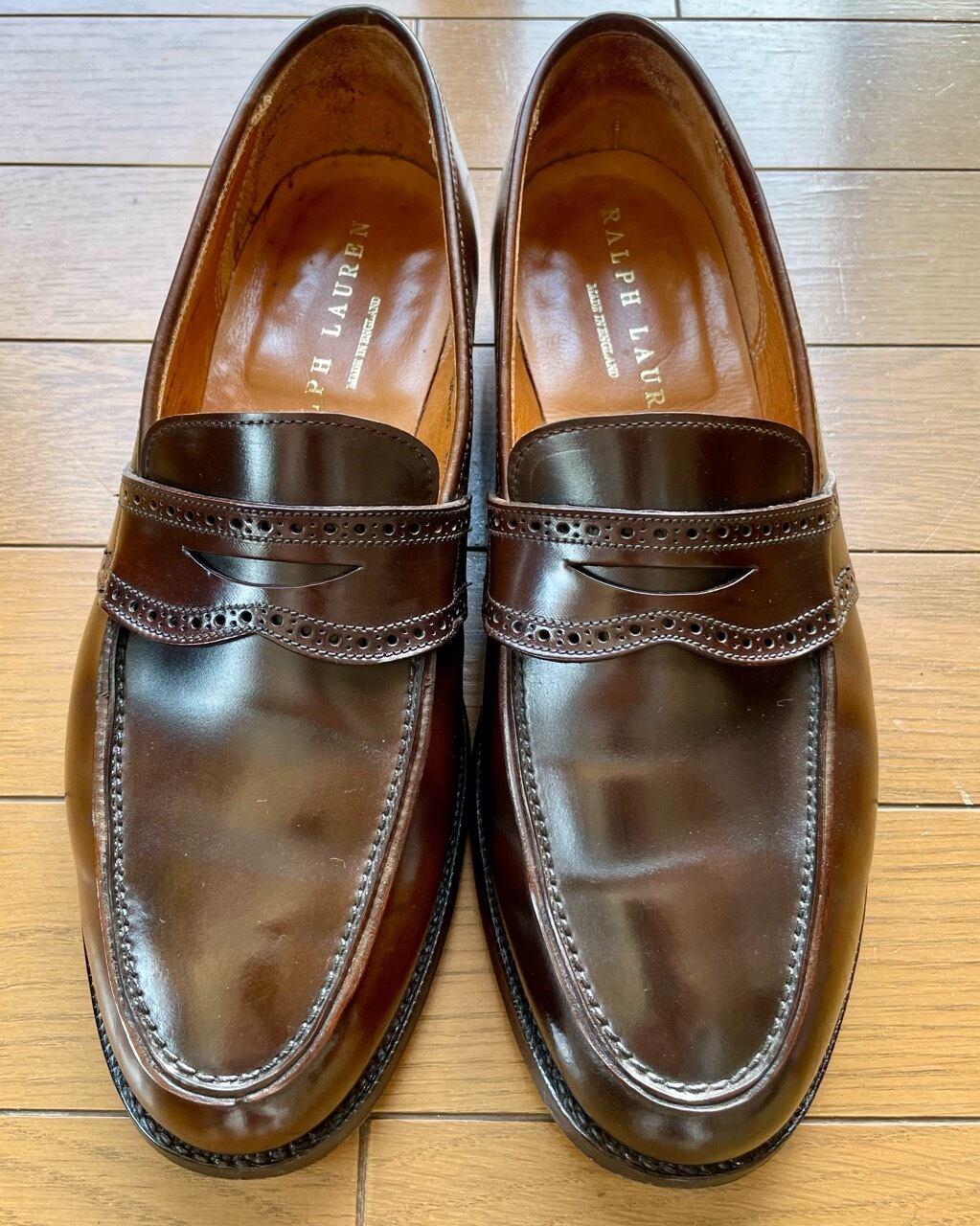 ラルフローレン別注 クロケット&ジョーンズ コードバン ローファー 8.5