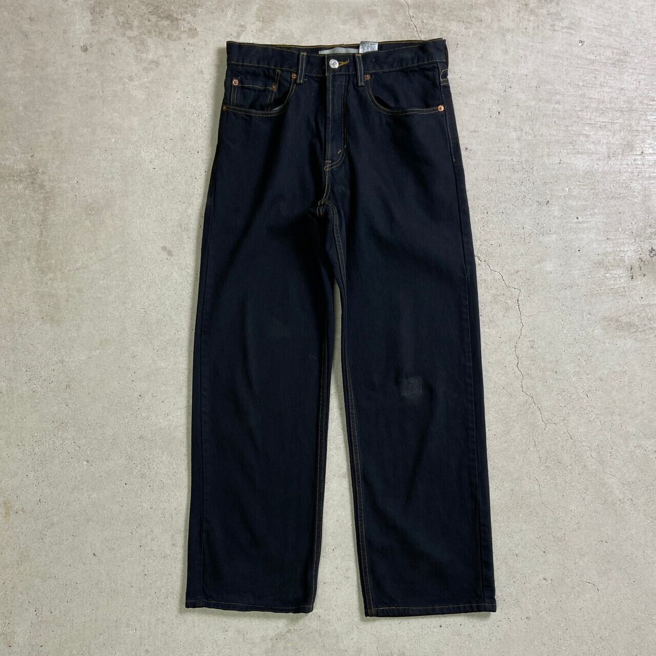 00年代 Levi's リーバイス 569 ブラックデニムパンツ ワイド LOOSE