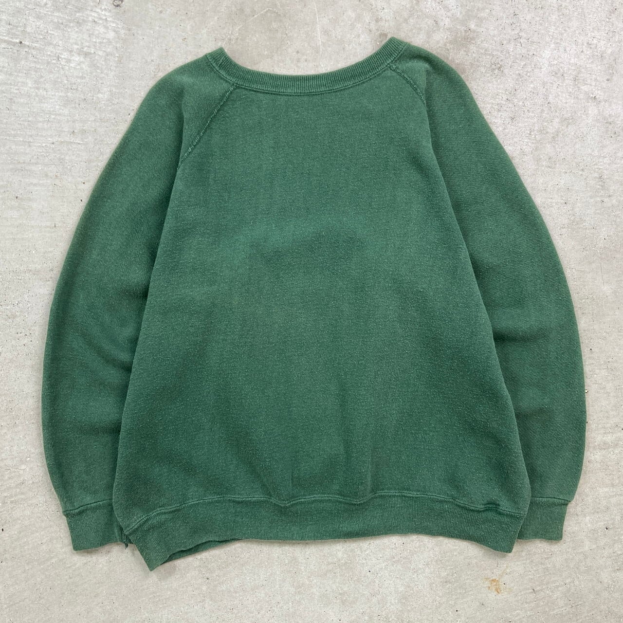 60年代 カレッジプリント ラグランスウェット 脇下ガゼット メンズM