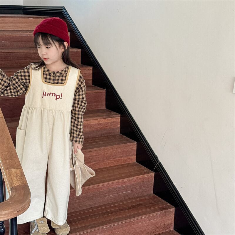 取寄》 JUMPサロペットパンツ （アイボリー／ネイビー） ADBB 2024秋