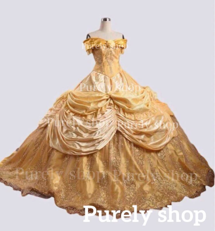 ディズニー 美女と野獣 ベル 豪華デラックス版 ボリュームドレス