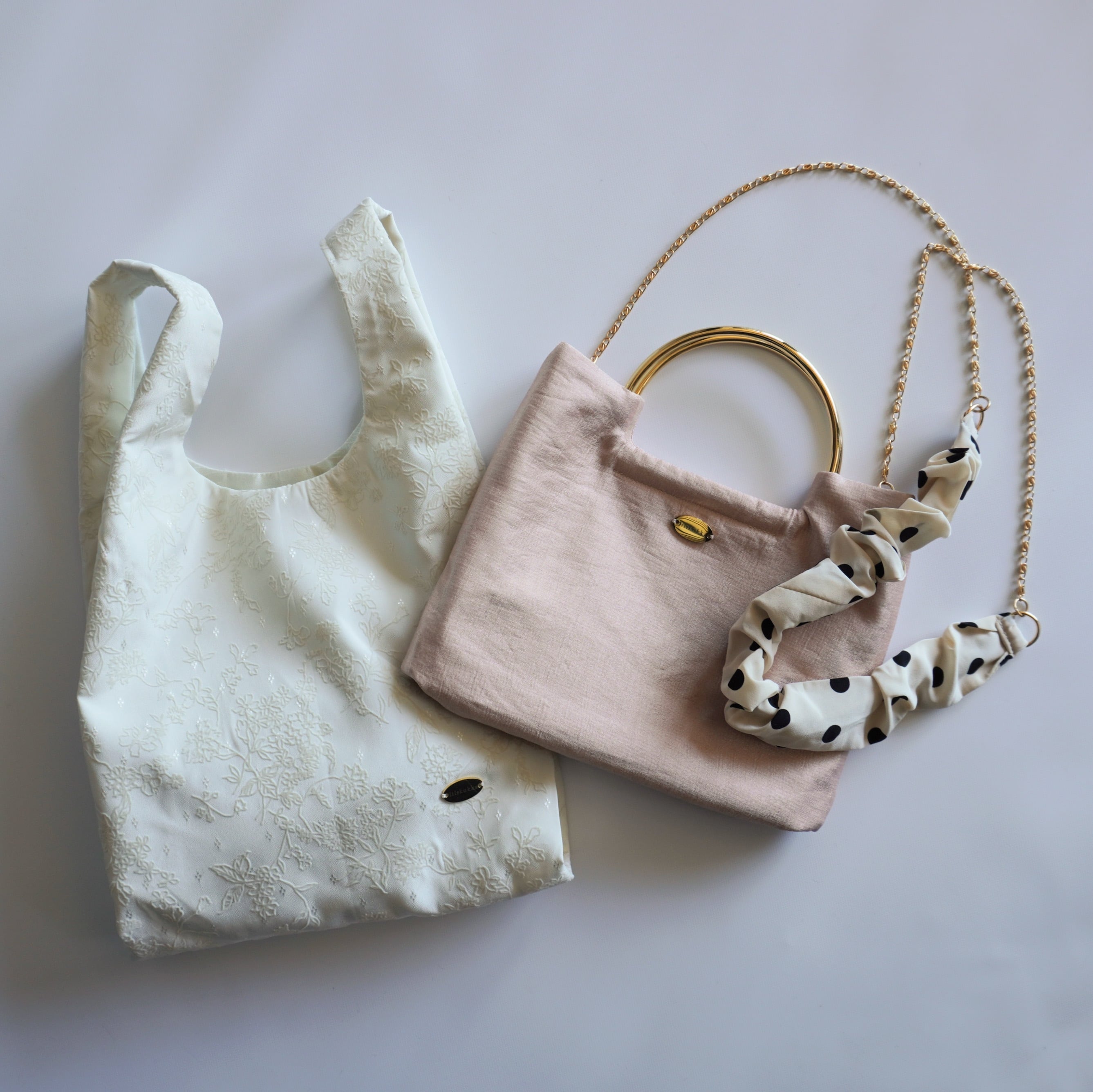 サテン 2WAY リングハンドルバッグ｜結婚式・お呼ばれに｜上品×大人