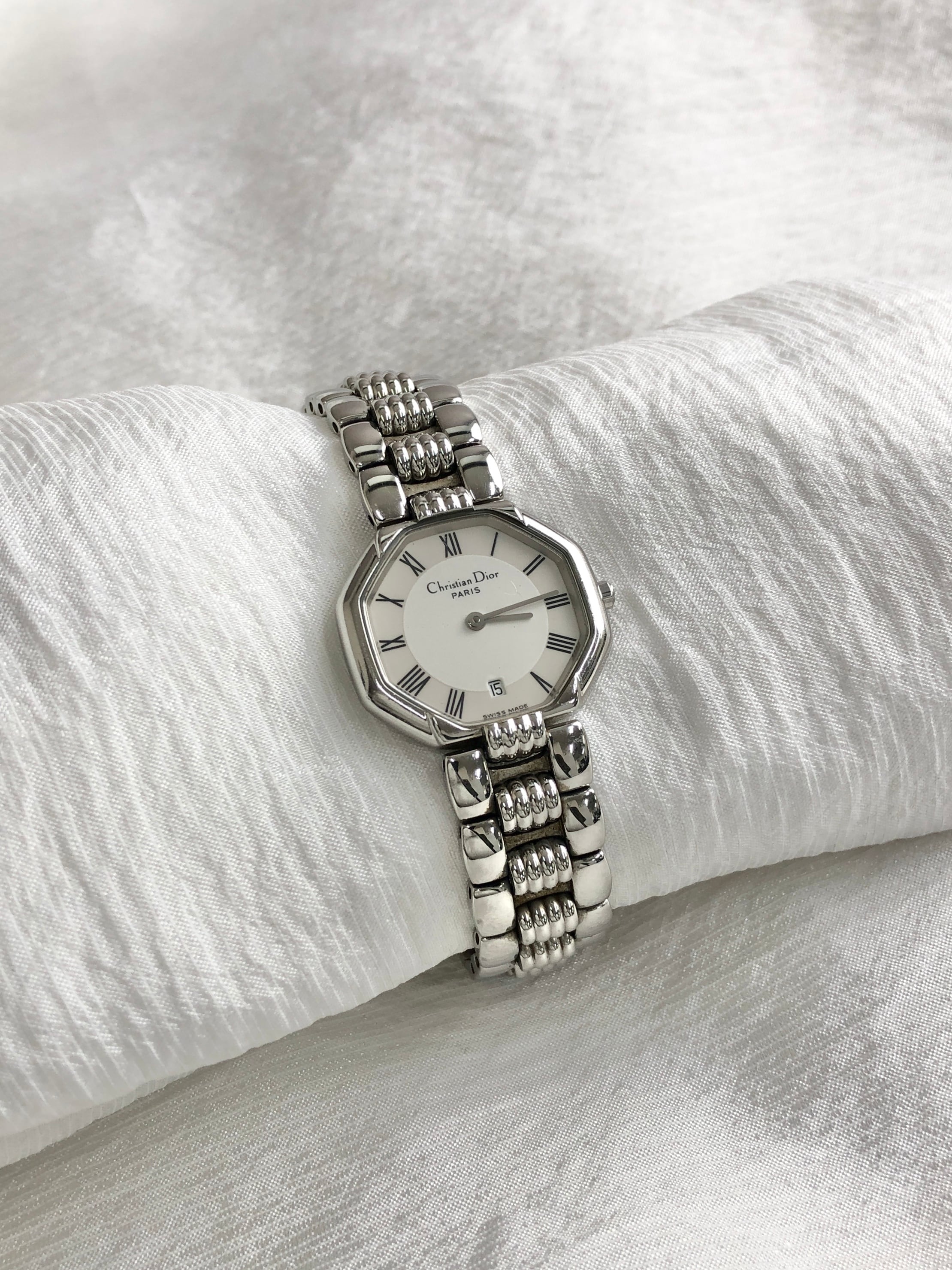 Christian Dior クリスチャン ディオール 腕時計 シルバー オクタゴン