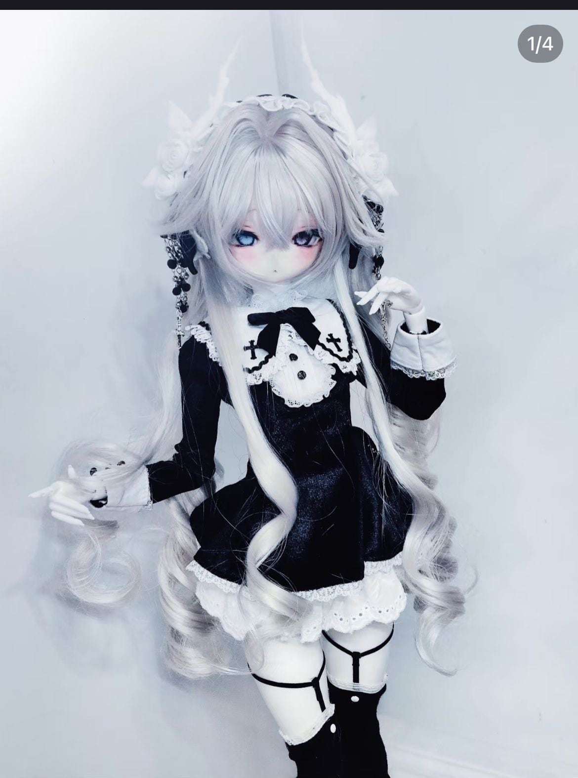 値下MDD用 ドール服 ヴィクトリカ アイ・ウィッグ付き ディーラー様製