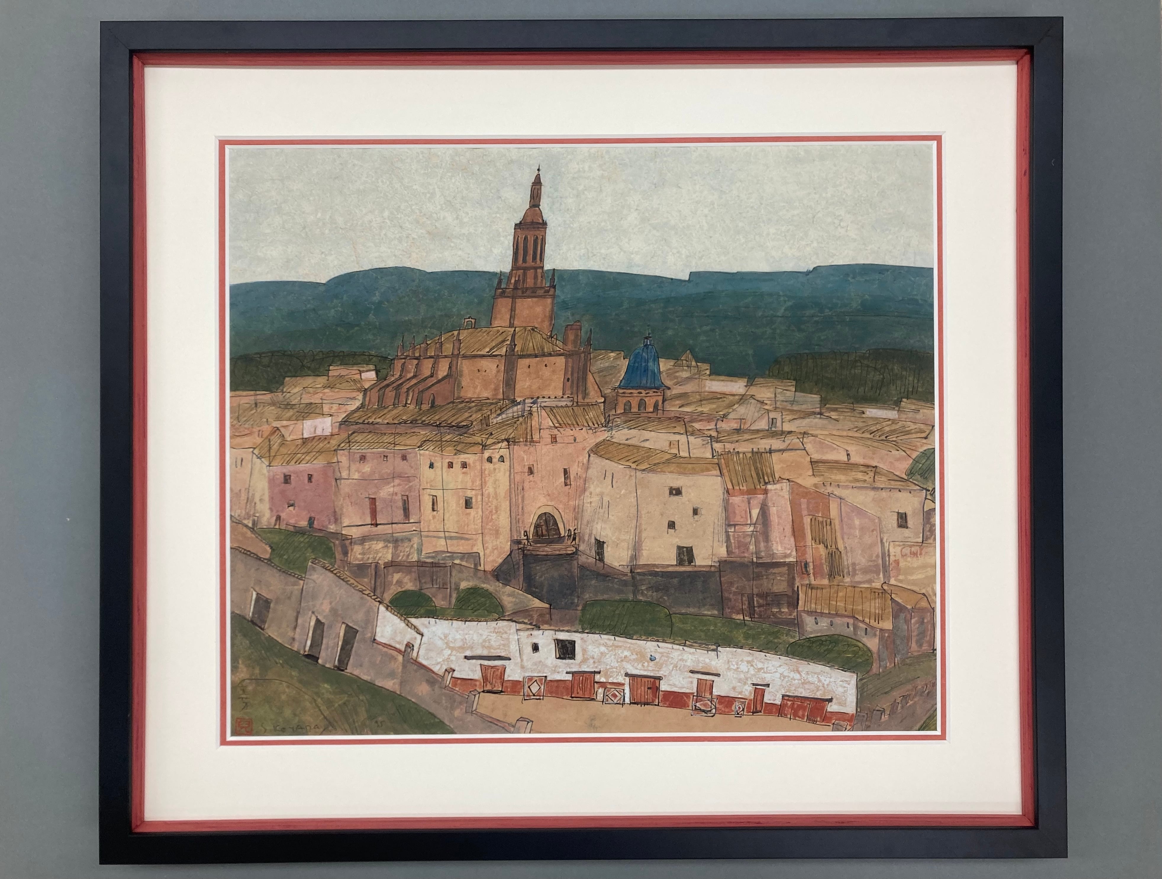 児山重芳「RUBIELOS DE MORA Ⅱ 」水彩画 大島画廊オリジナル額装