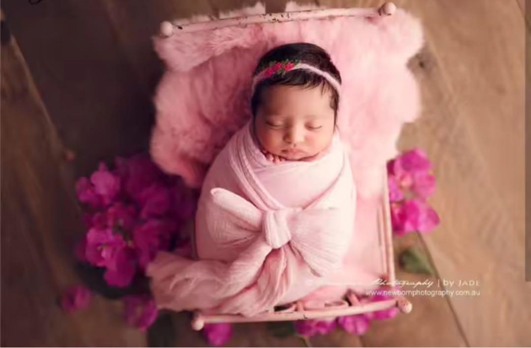 3mフワフワロングおくるみ♪ニューボーンフォト撮影 ベビーラップ