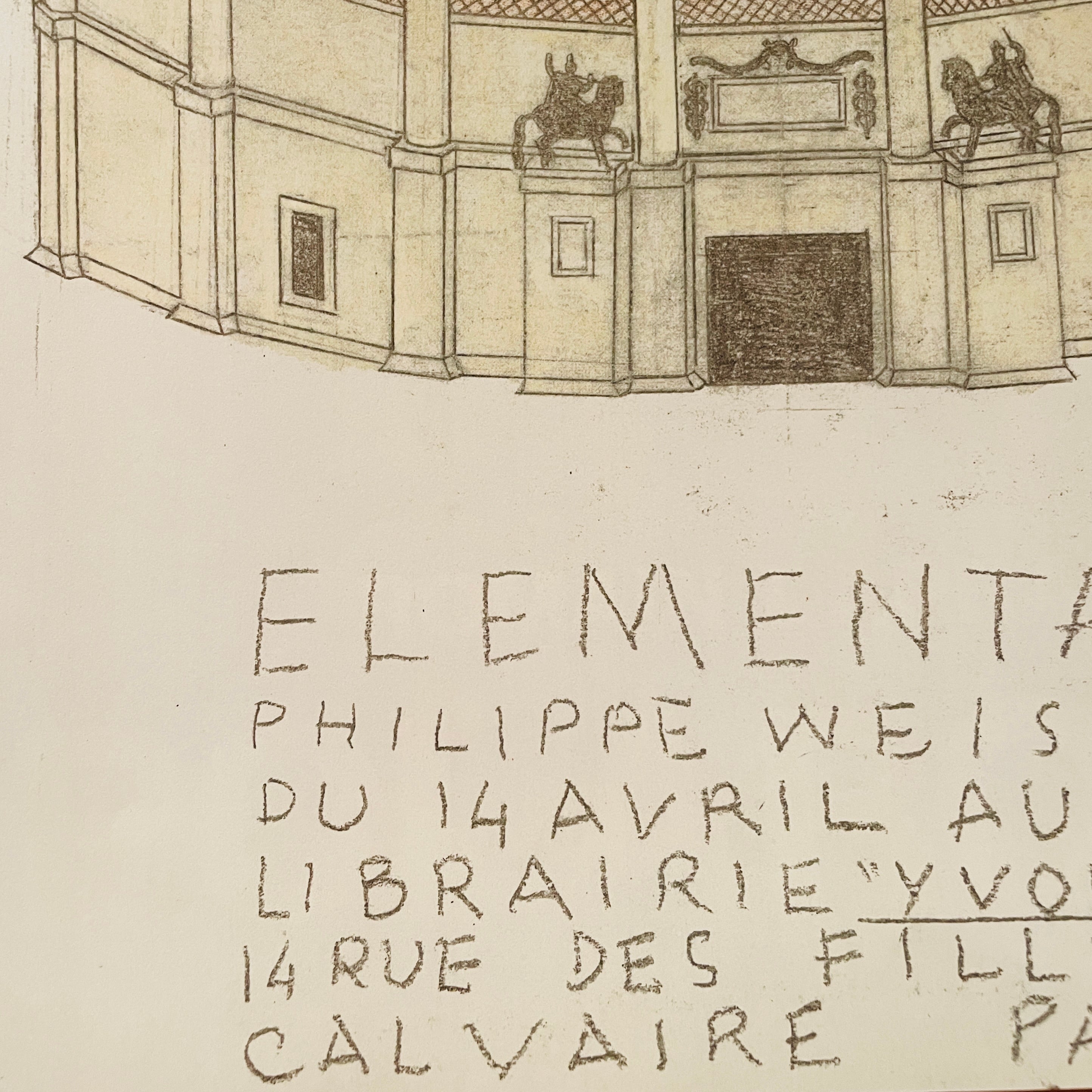 フランス限定】額装付き フィリップ・ワイズベッカー展示2018ポスター