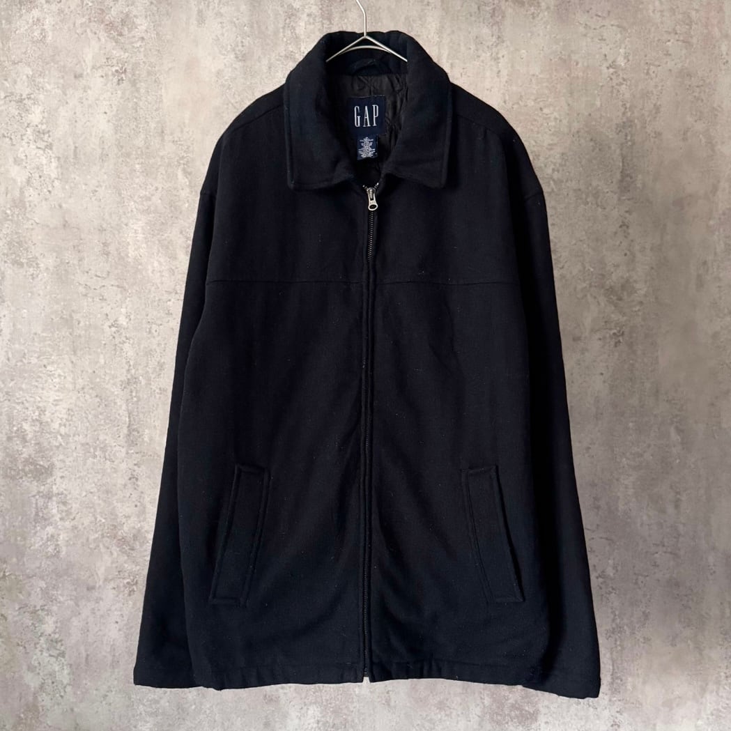 90s~ Gap wool nylon sport jacket ''dark navy'' | Muri vintage