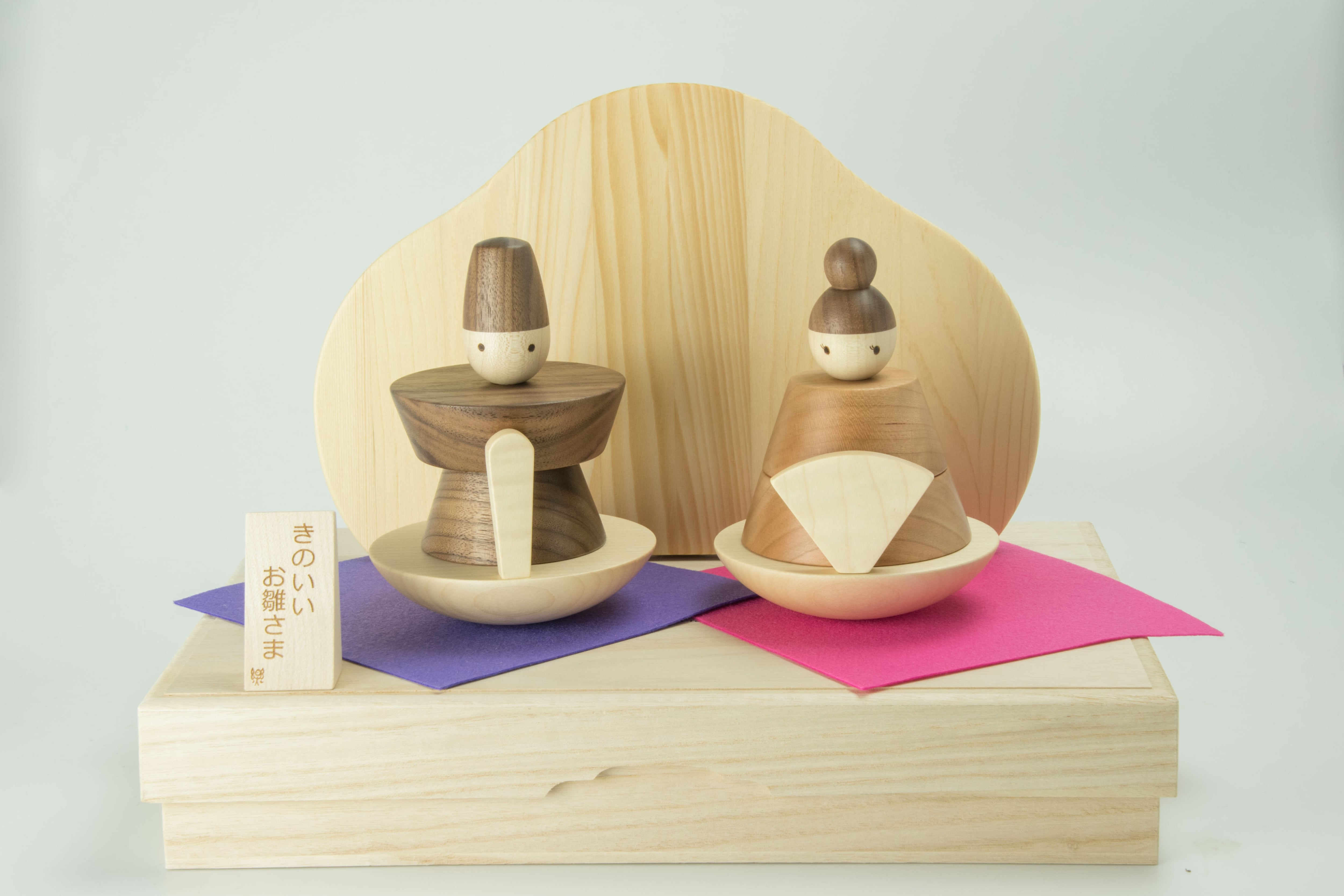 きのいいお雛さま】木製雛人形 ・ハンドメイドひな人形・ 初節句