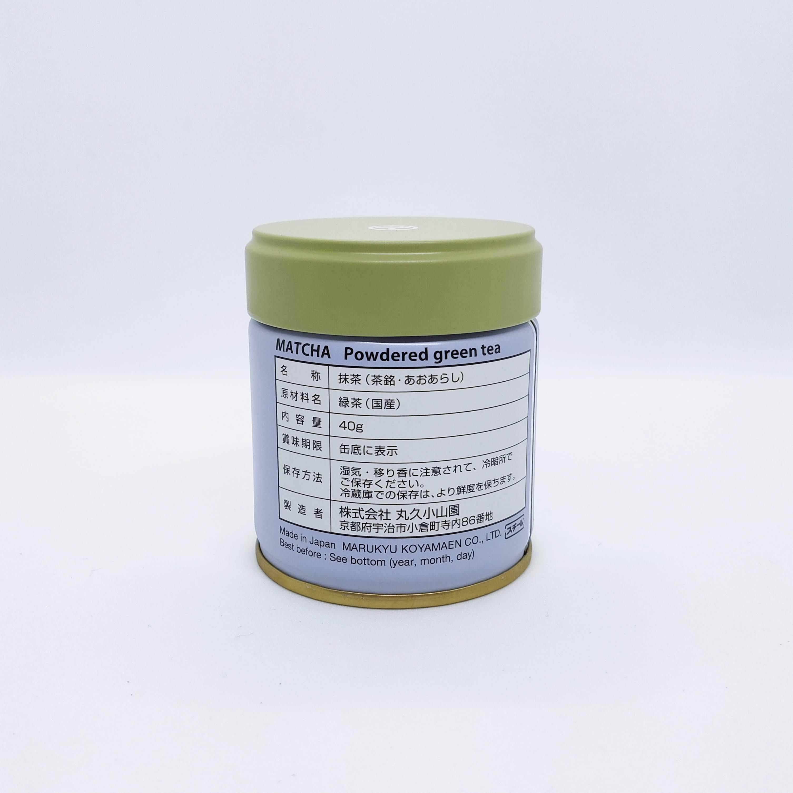 抹茶「青嵐」40g缶【丸久小山園】matcha「Aōarashi」 | 茶舗 大坂や
