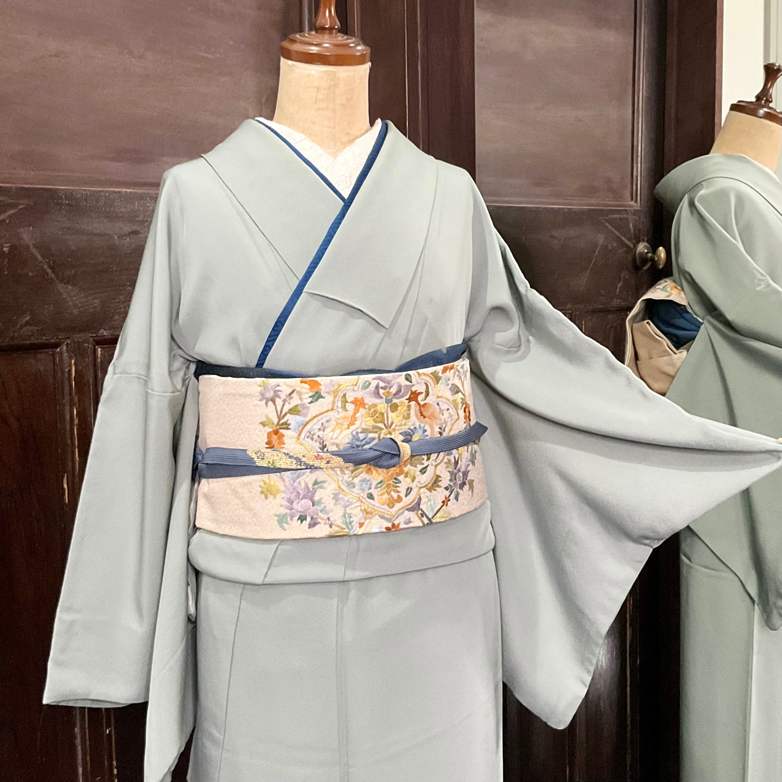 tall＊Classic style＊湊鼠 グレー くすみカラー 色無地 A843 | kimono