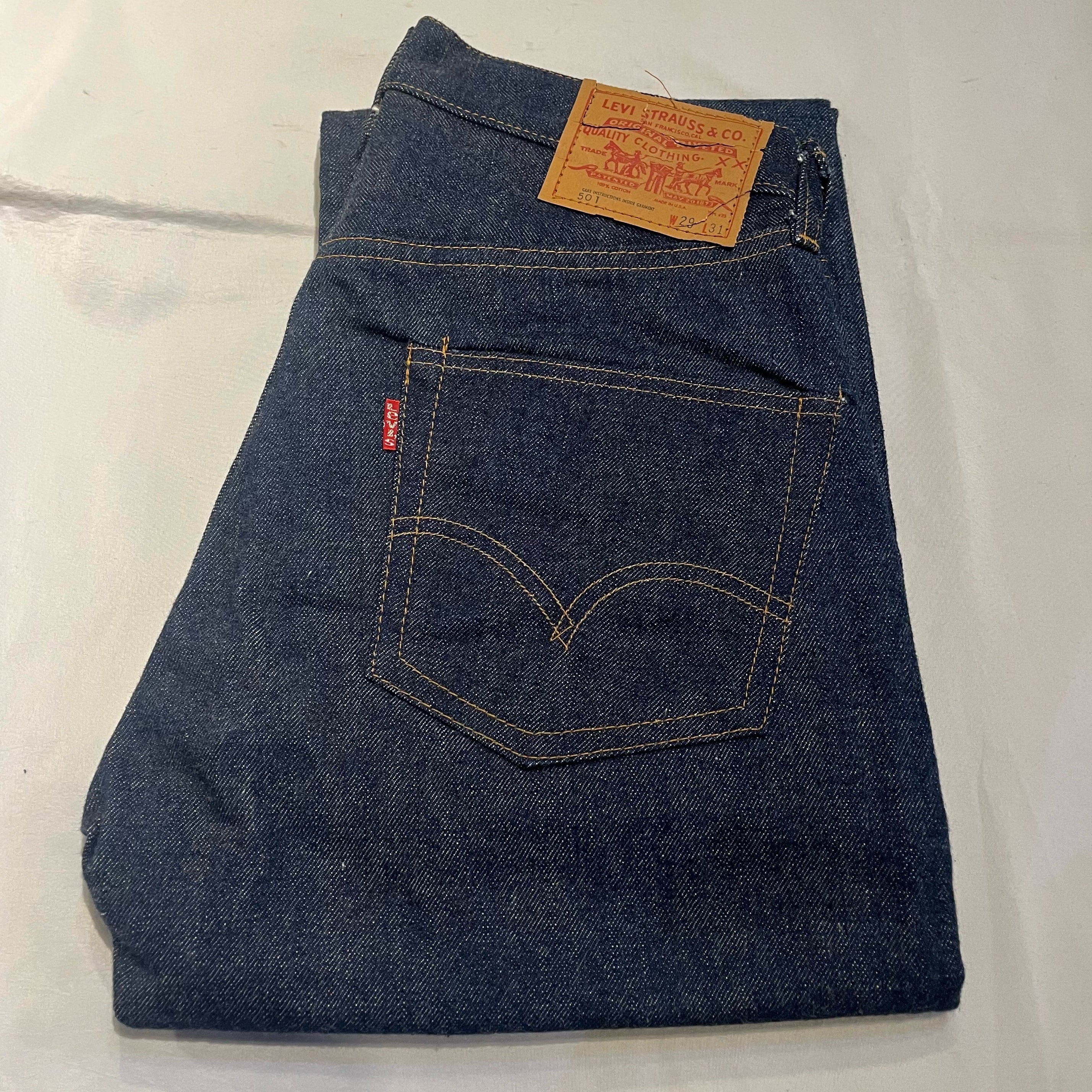 levis 501 66前期 デッドストック ノンウォッシュ | 旅する古着屋
