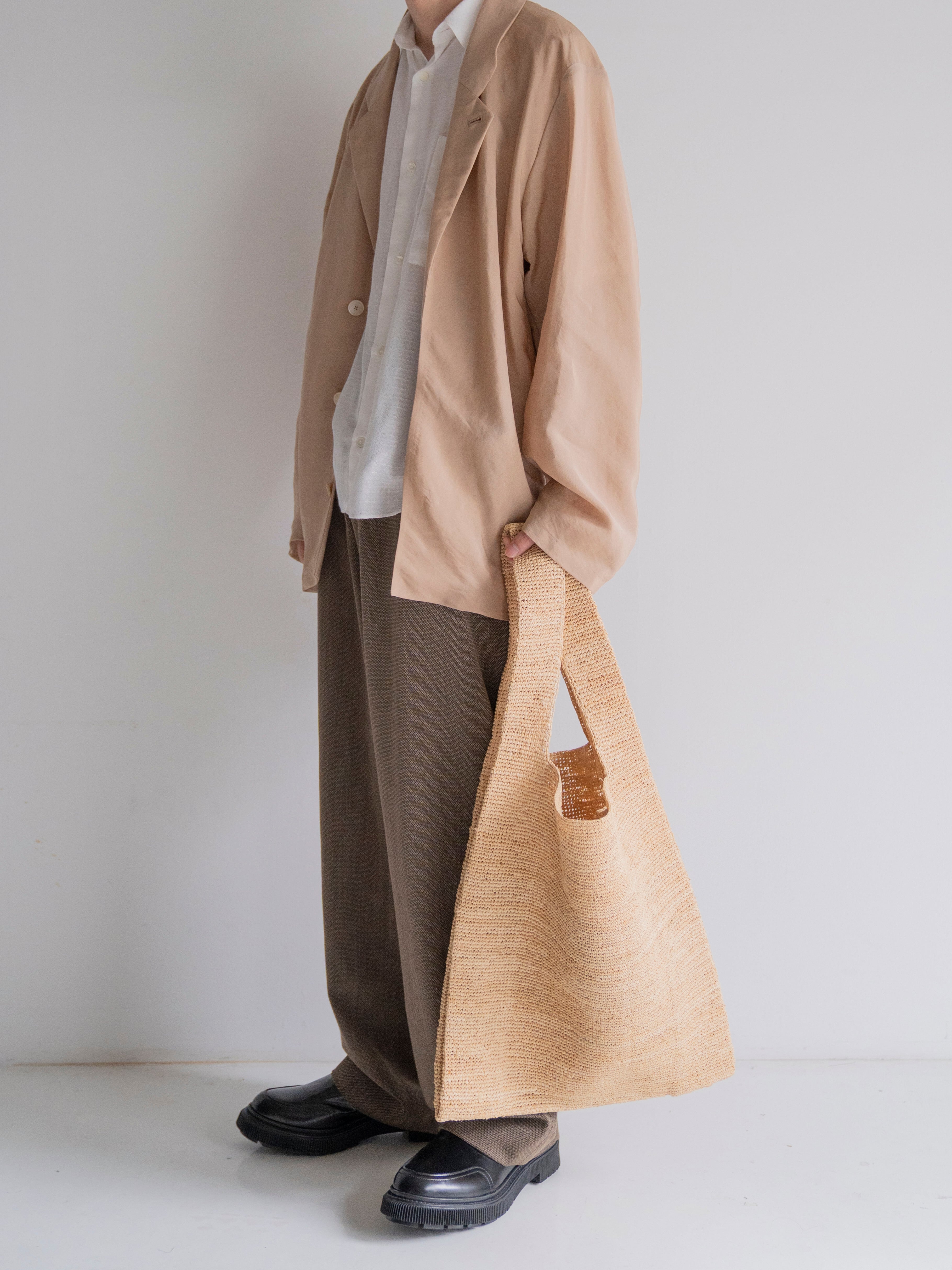 SEYA RAFFIA SHOPPING BAG NATURAL PEFA003-1 | BEST PACKING STORE