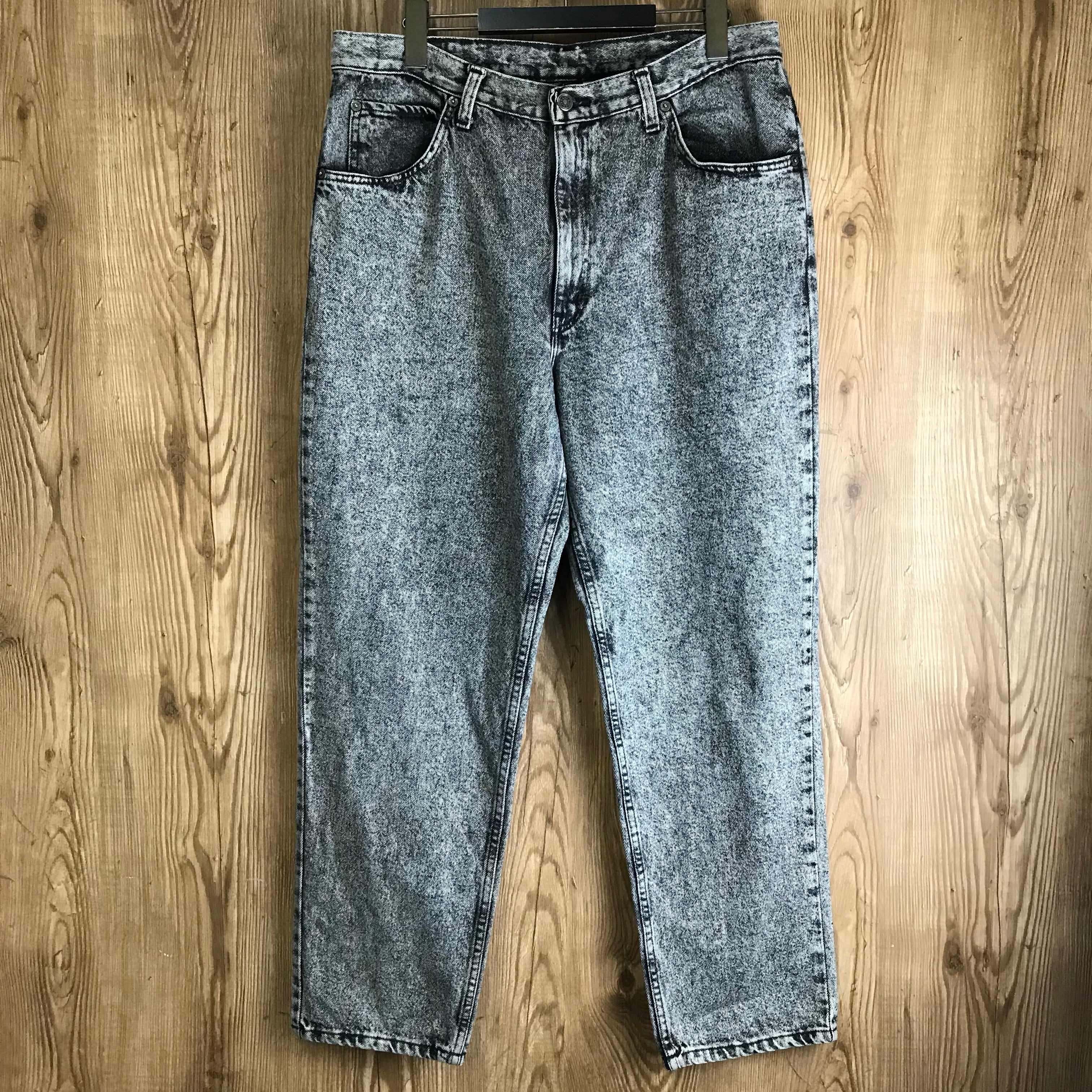 USA製 90s BRITTANIA ブリタニア ケミカルウォッシュ デニム パンツ