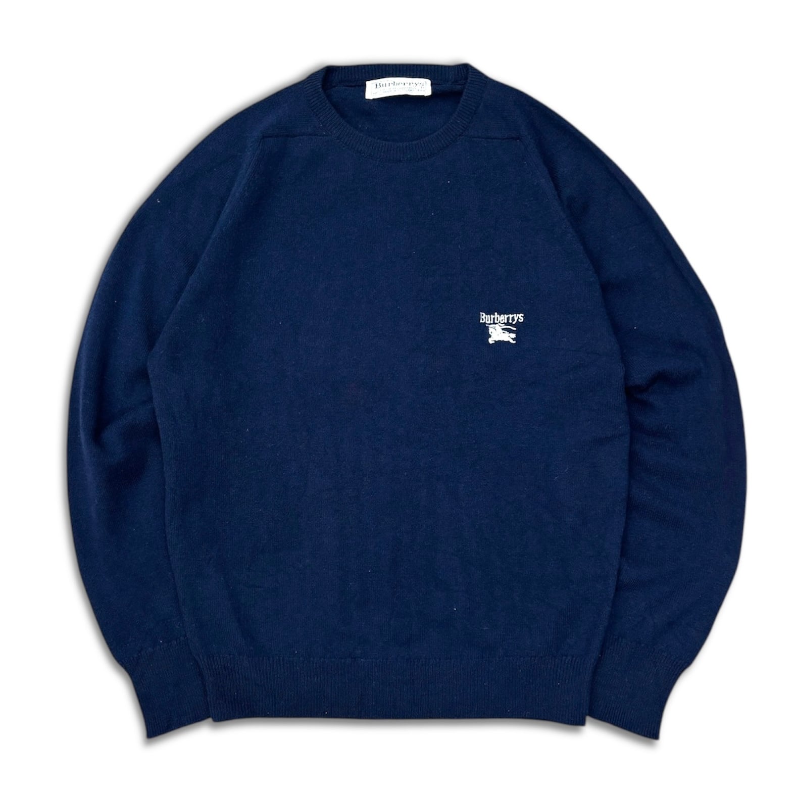 80s Burberrys knit バーバリー ニット/セーター Burberry ネイビー 紺