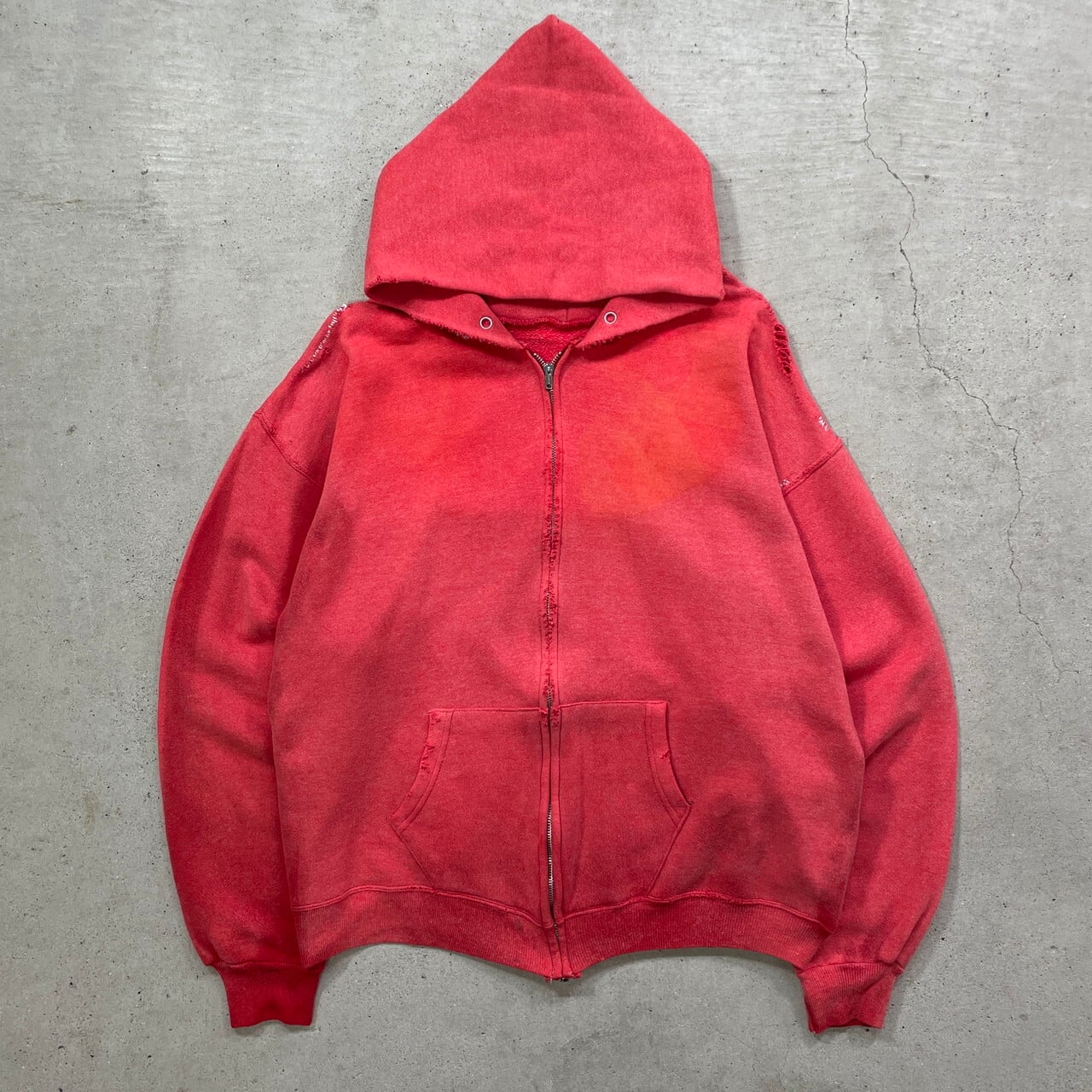 80年代 鬼フェード ボロ Pannill フルジップパーカー ブランク