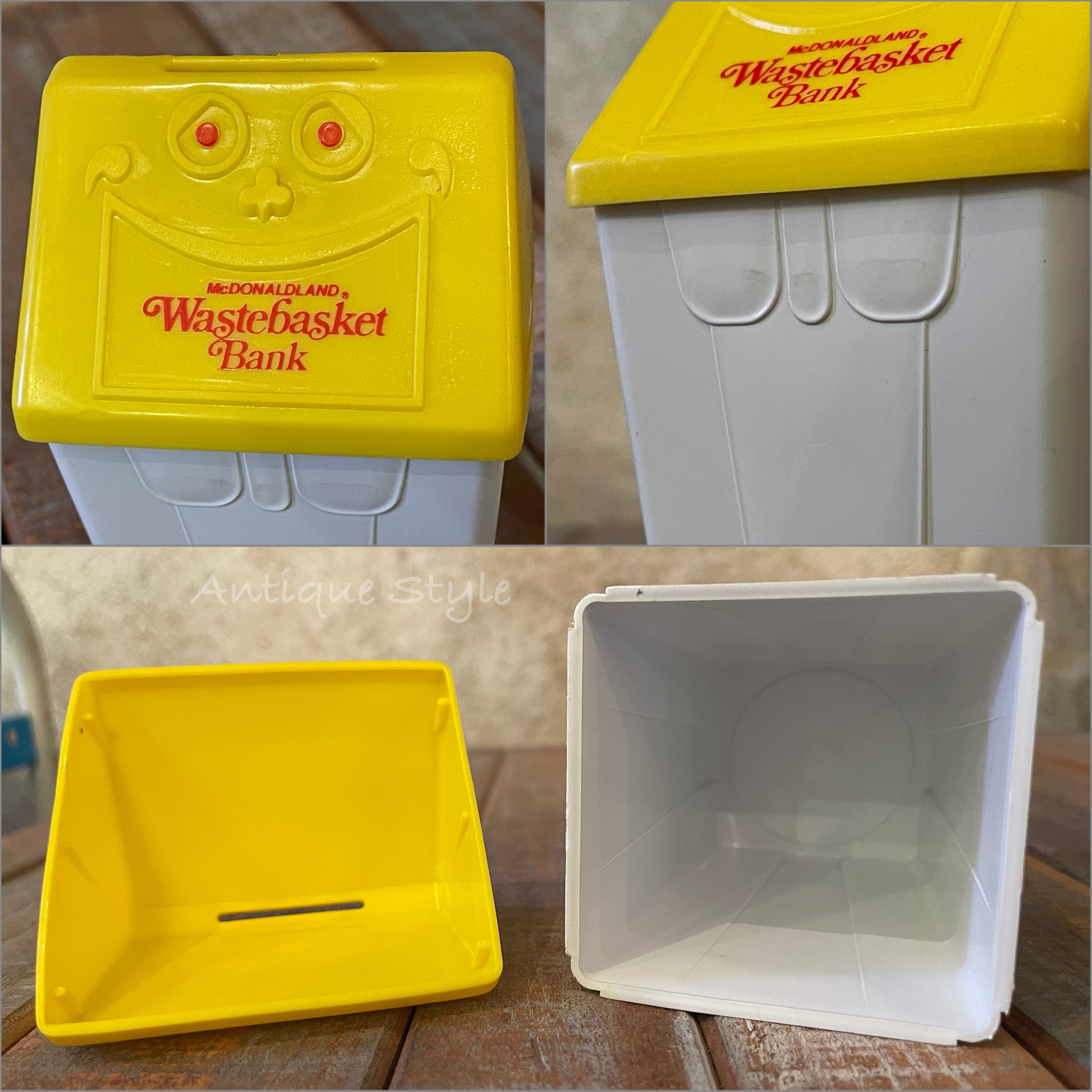 70's マクドナルド McDonald's ごみ箱 Waste Basket Bank 貯金箱