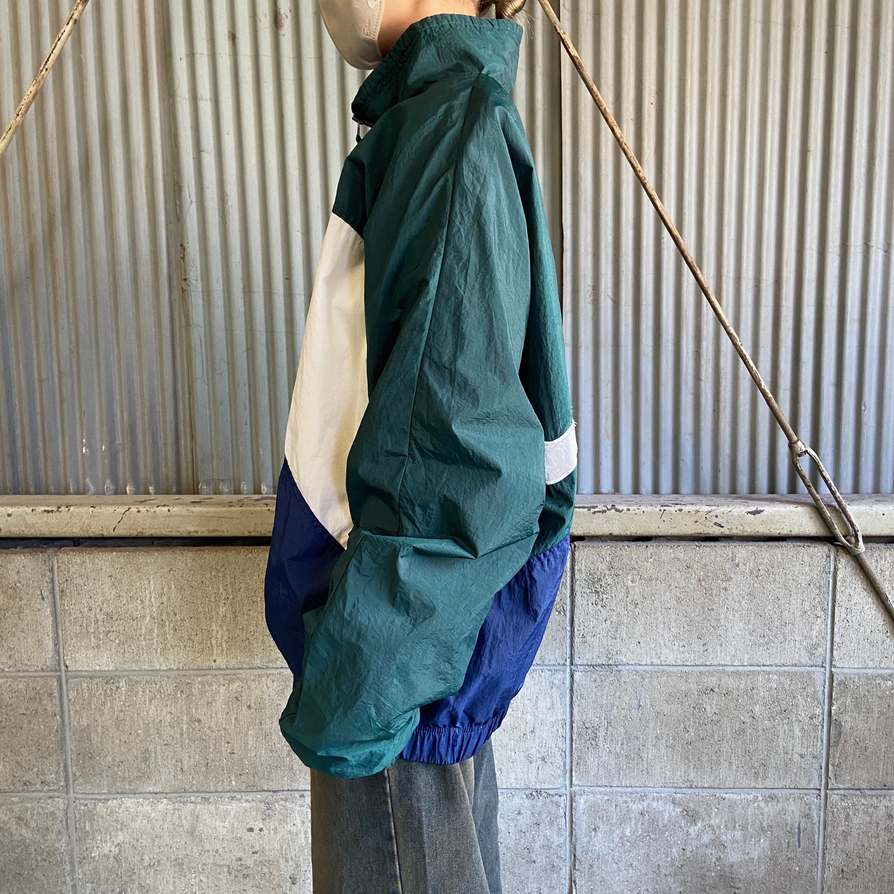 90年代 NIKE ナイキ スウォッシュ バック刺繍 ナイロンジャケット